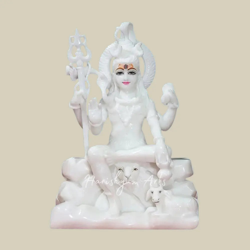 15" Beautiful Shiva Marble Statue