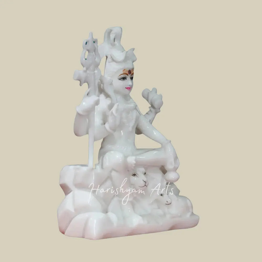 15" Beautiful Shiva Marble Statue