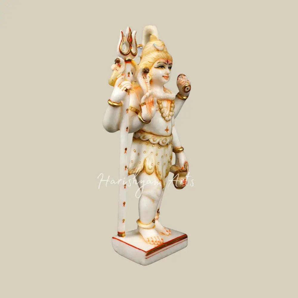 15" Standing Shiva Marble Statue
