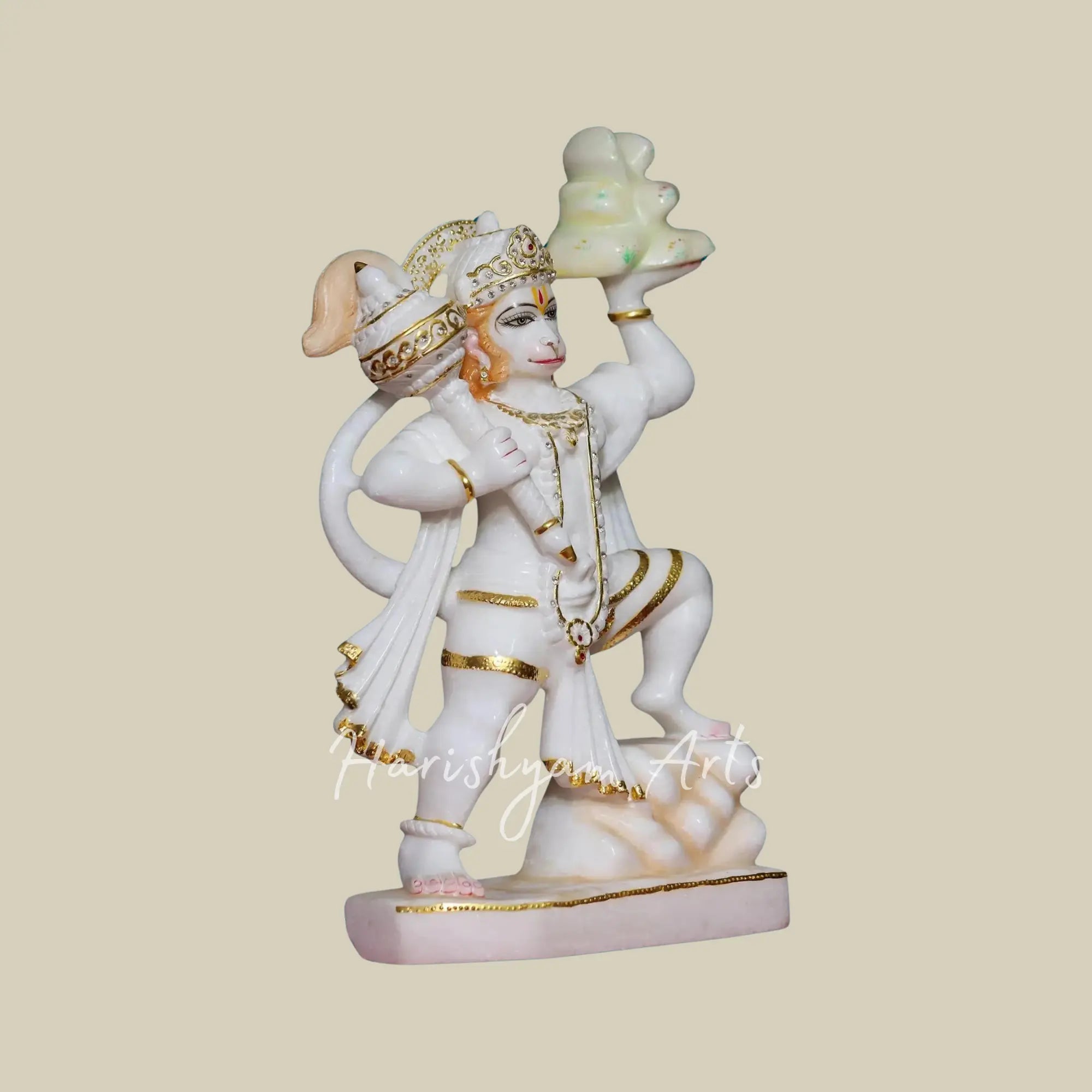 15 inches hanuman marble statue 1