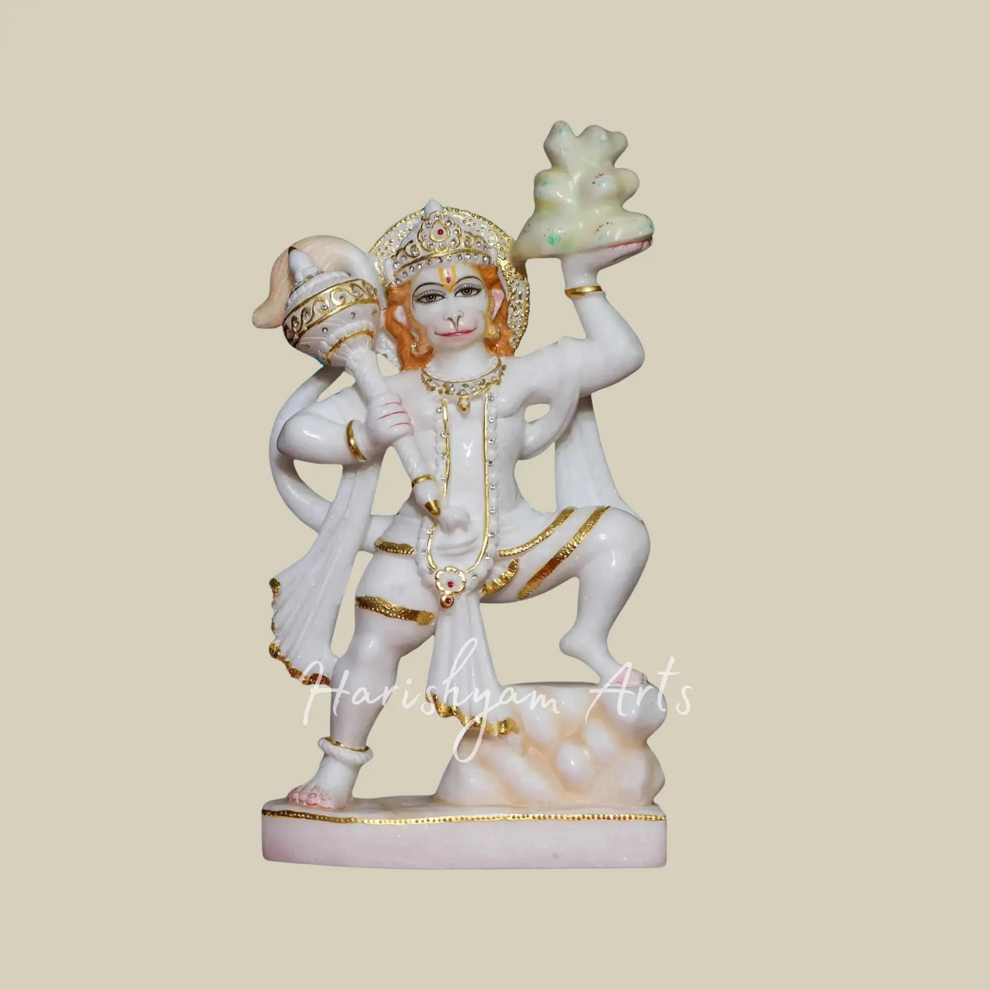 15 inches hanuman marble statue 3