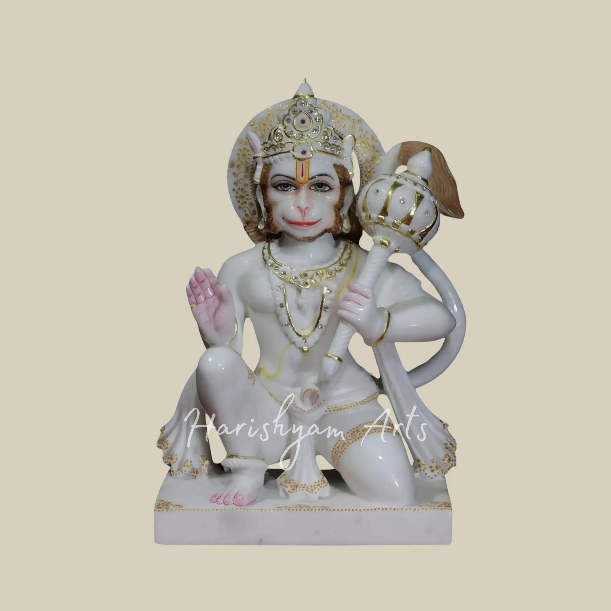 15 inches marble Lord hanuman murti