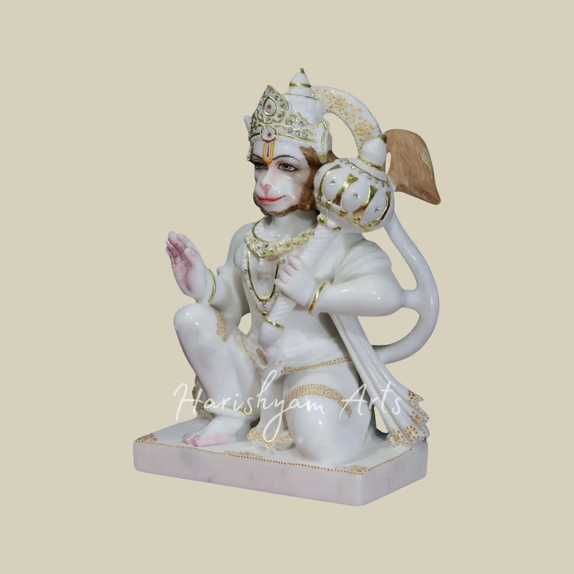 15 inches marble Lord hanuman murti 1