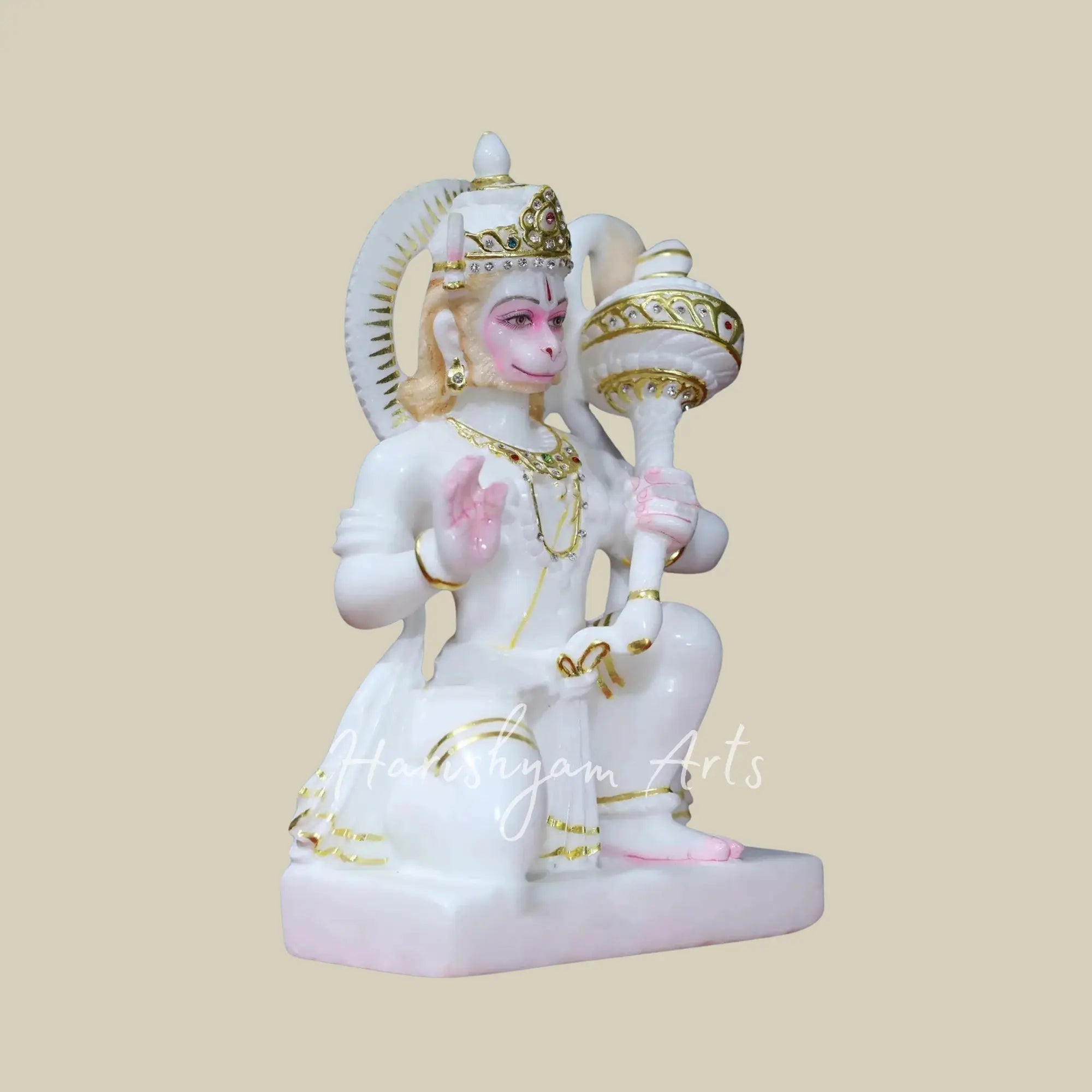15 inches marble bajrangbali murti 3
