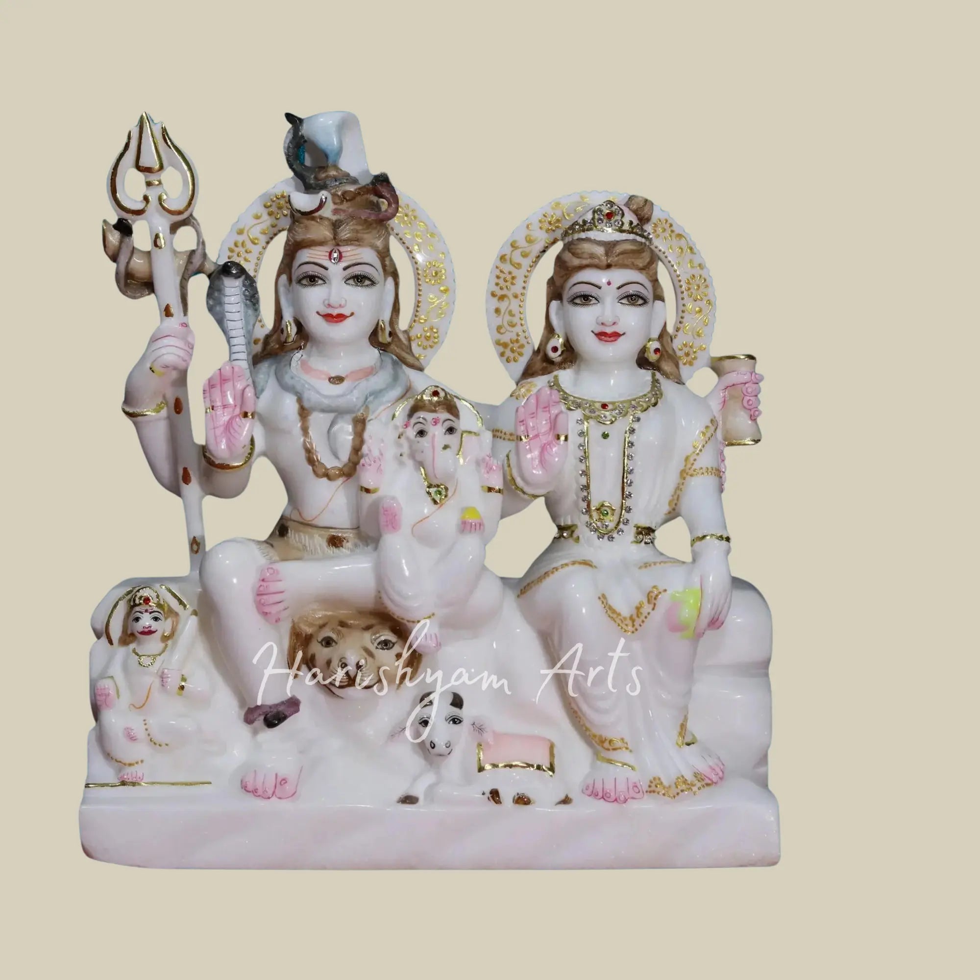 16 inches shiv parivar statue for home big size