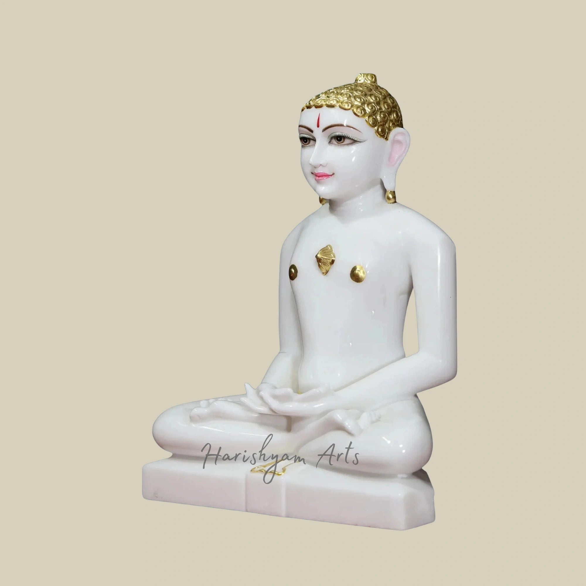 17" Custom Mahavir Swami Marble Statue for Temple2