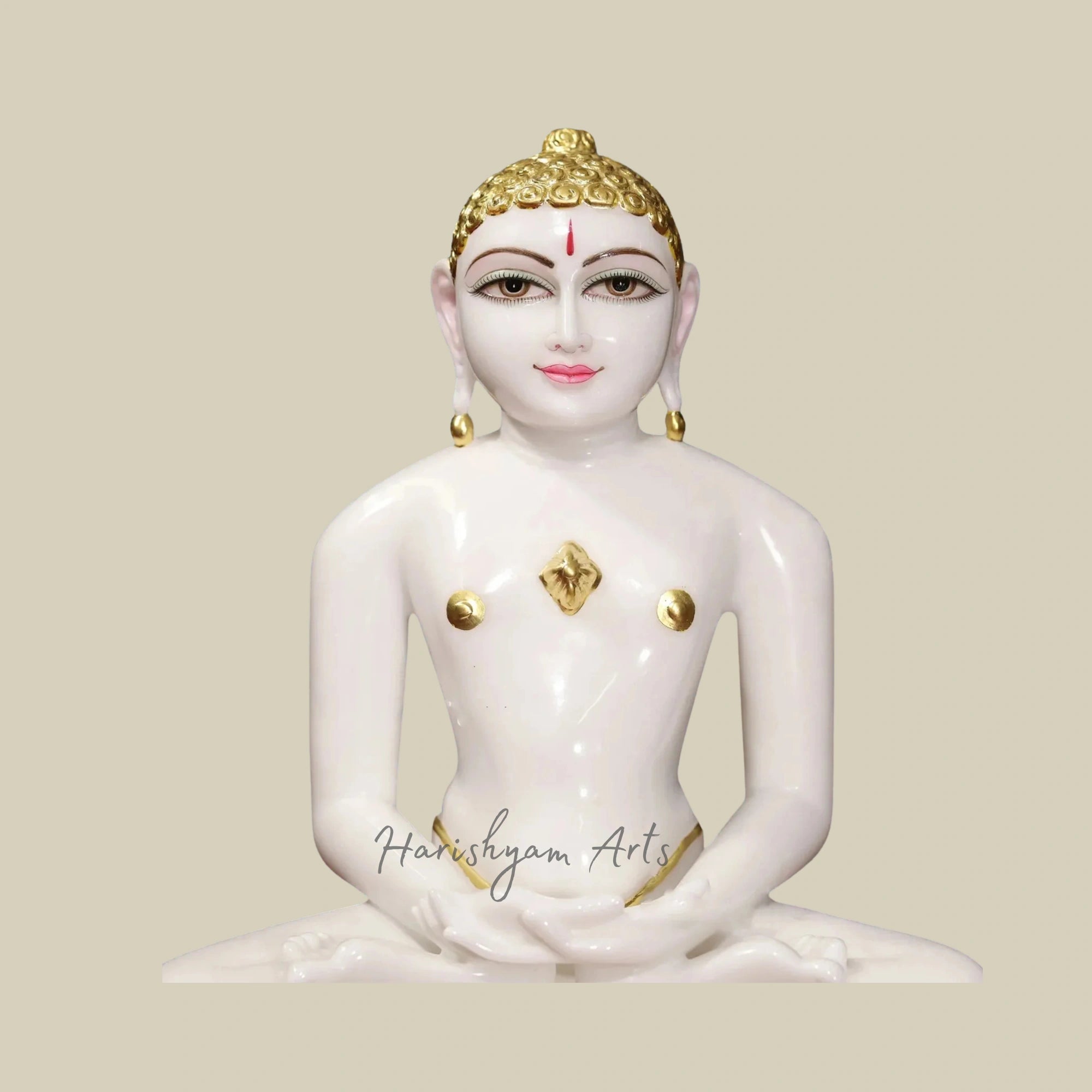 17" Custom Mahavir Swami Marble Statue for Temple3