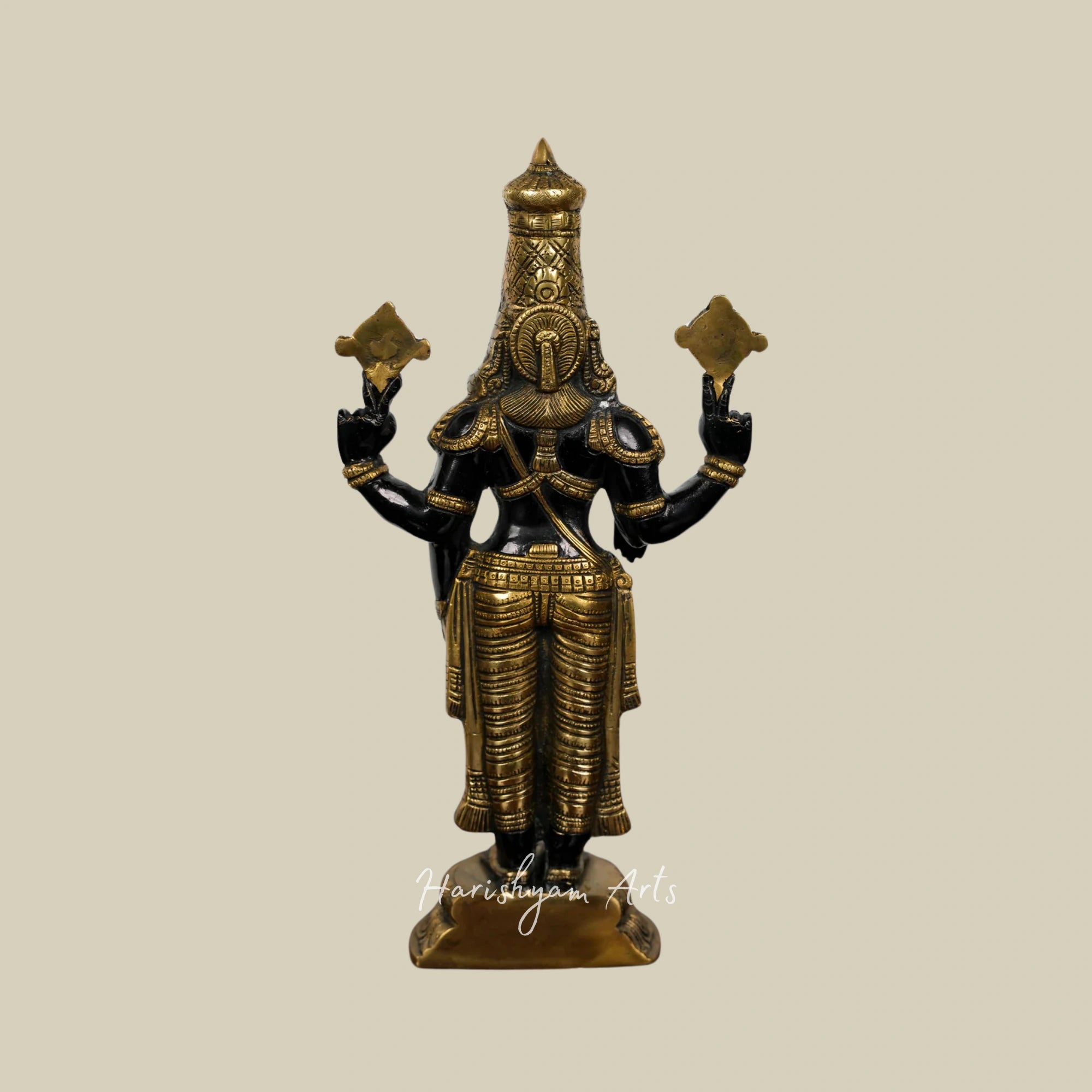 17" Handmade Antique Brass Tirupati Balaji God Statue for Pooja and Home Decoration1