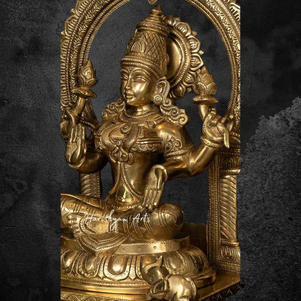 Laxmi Maa Brass Statue 17"