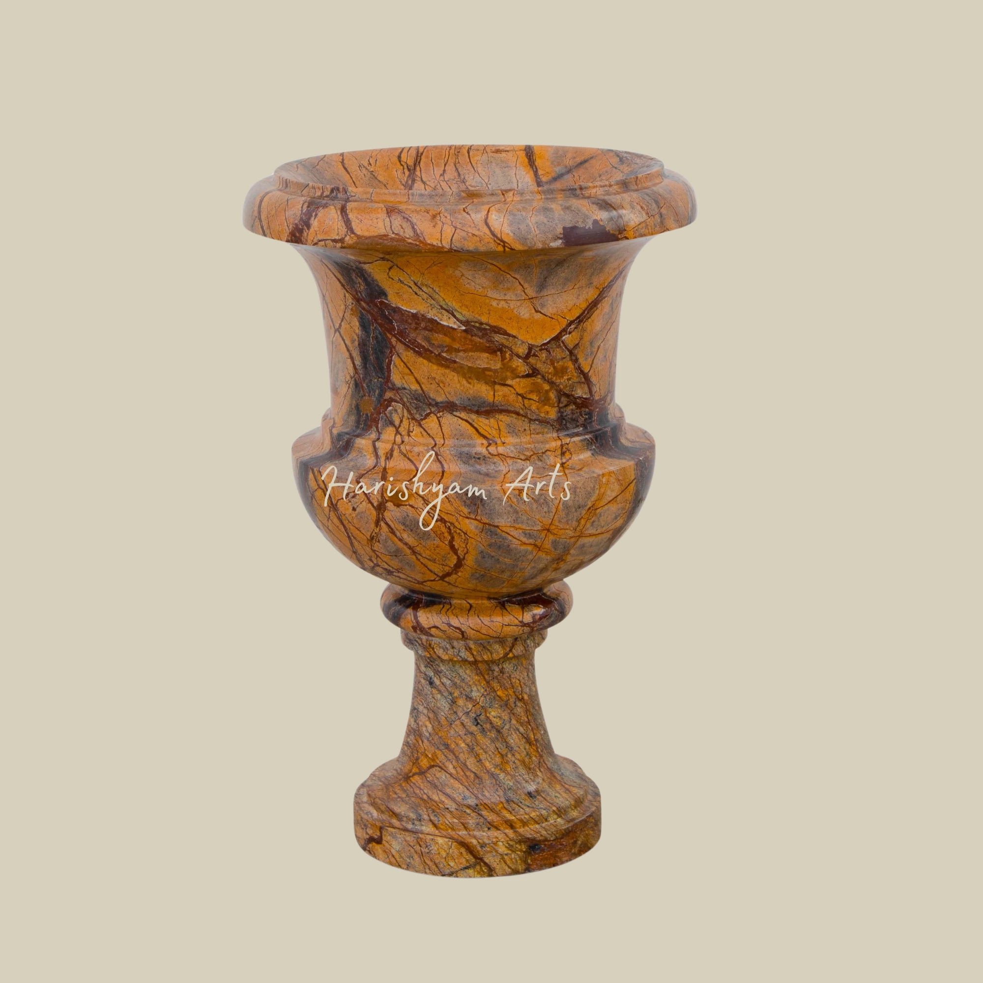 18" Small Marble Tulsi Planter for Home1