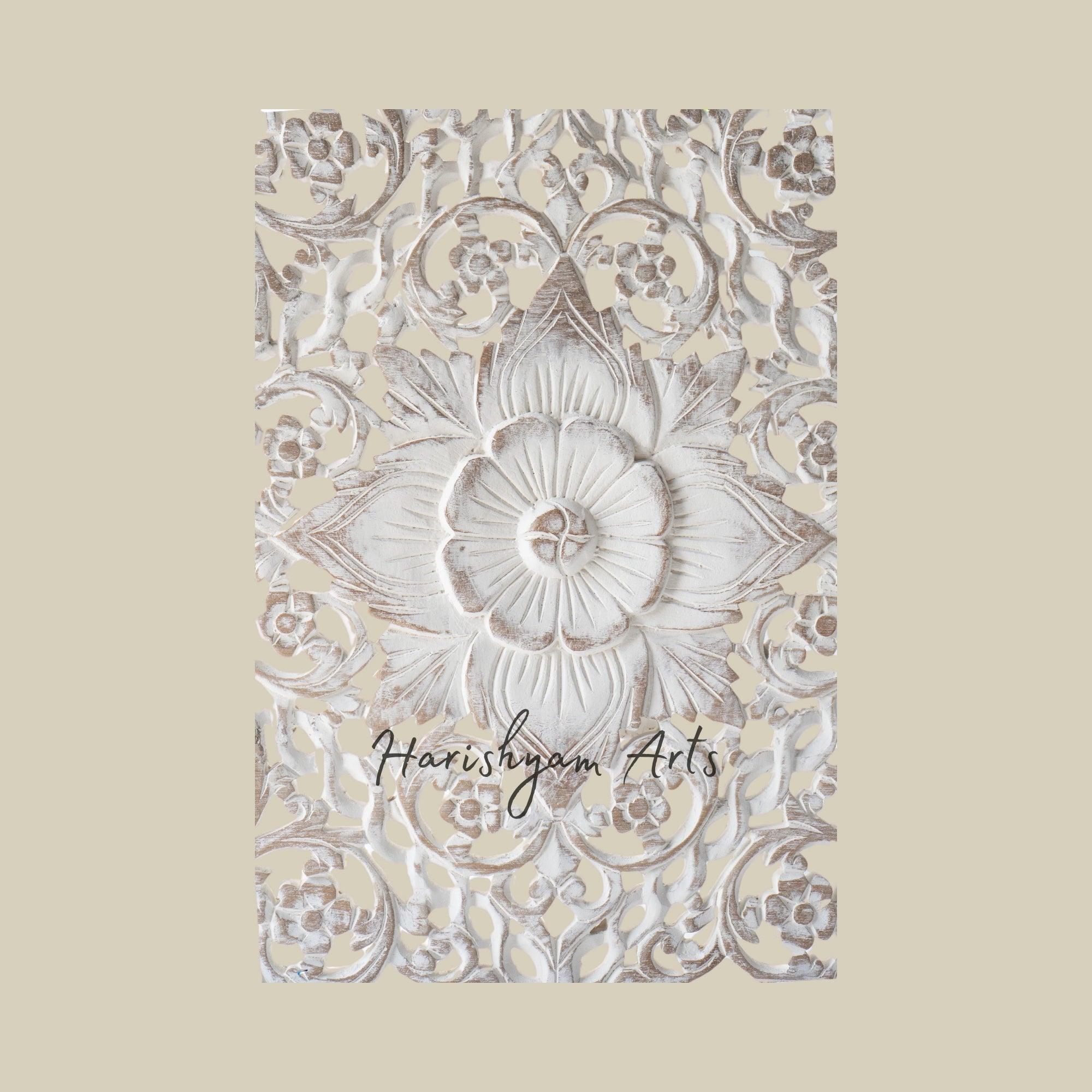 18" Traditional floral wall hanging2