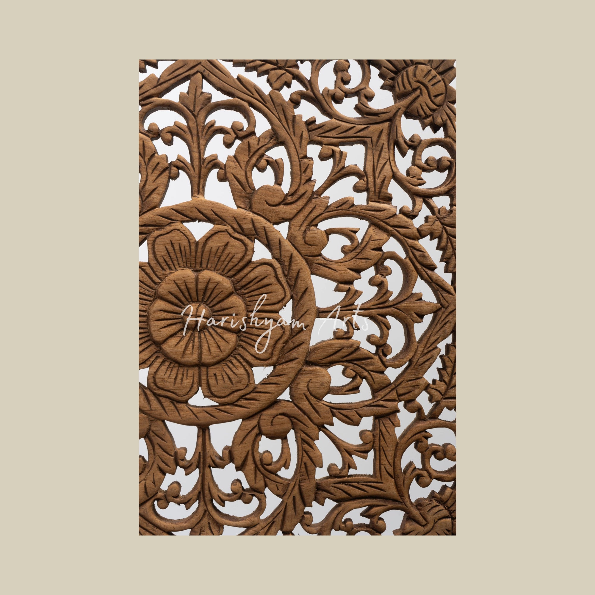 18" Wood Carving Wooden Wall Art Hanging2