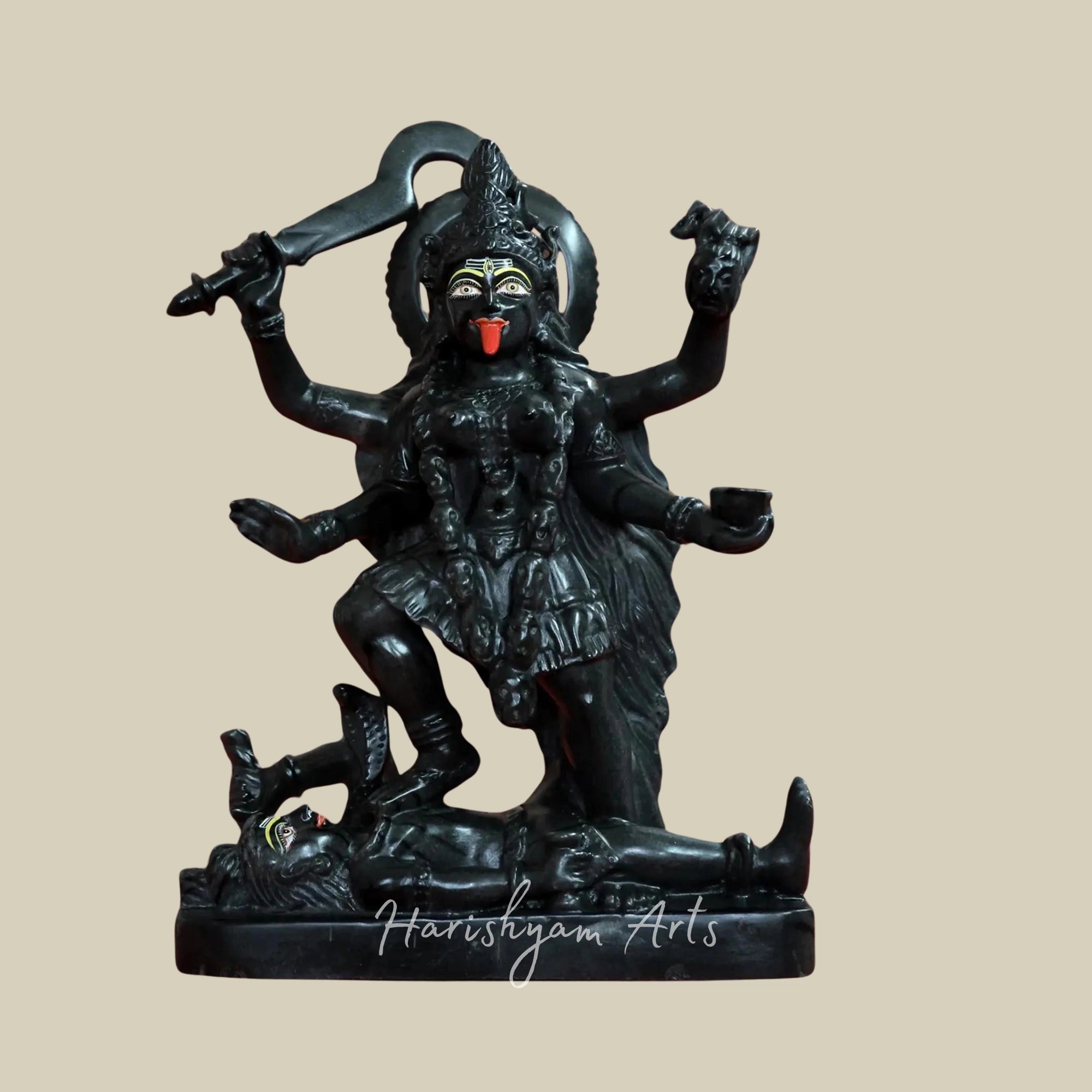 18" Marble Kali Mata Statue for Home & Temple