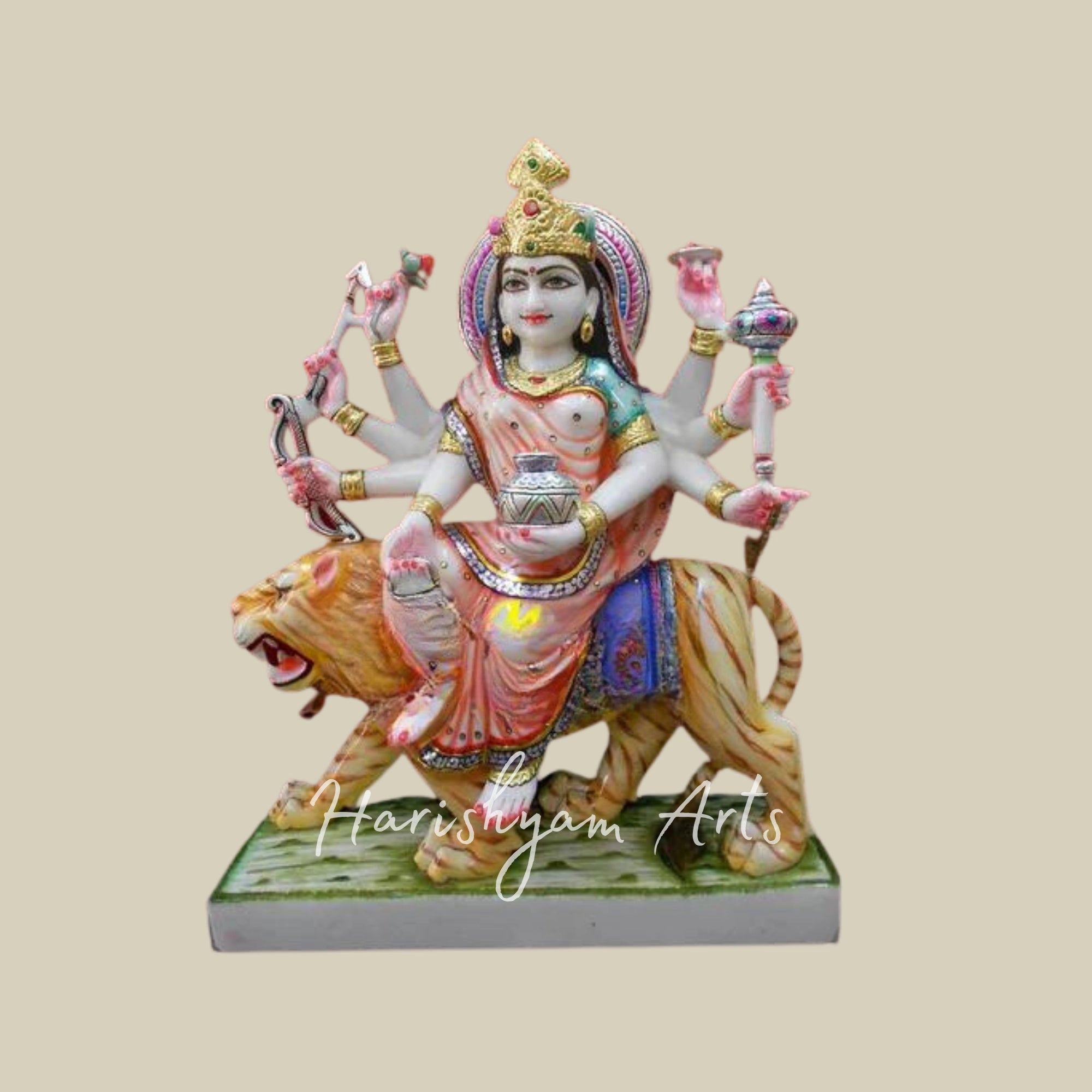 18" Marble Kushmanda Mata Idol