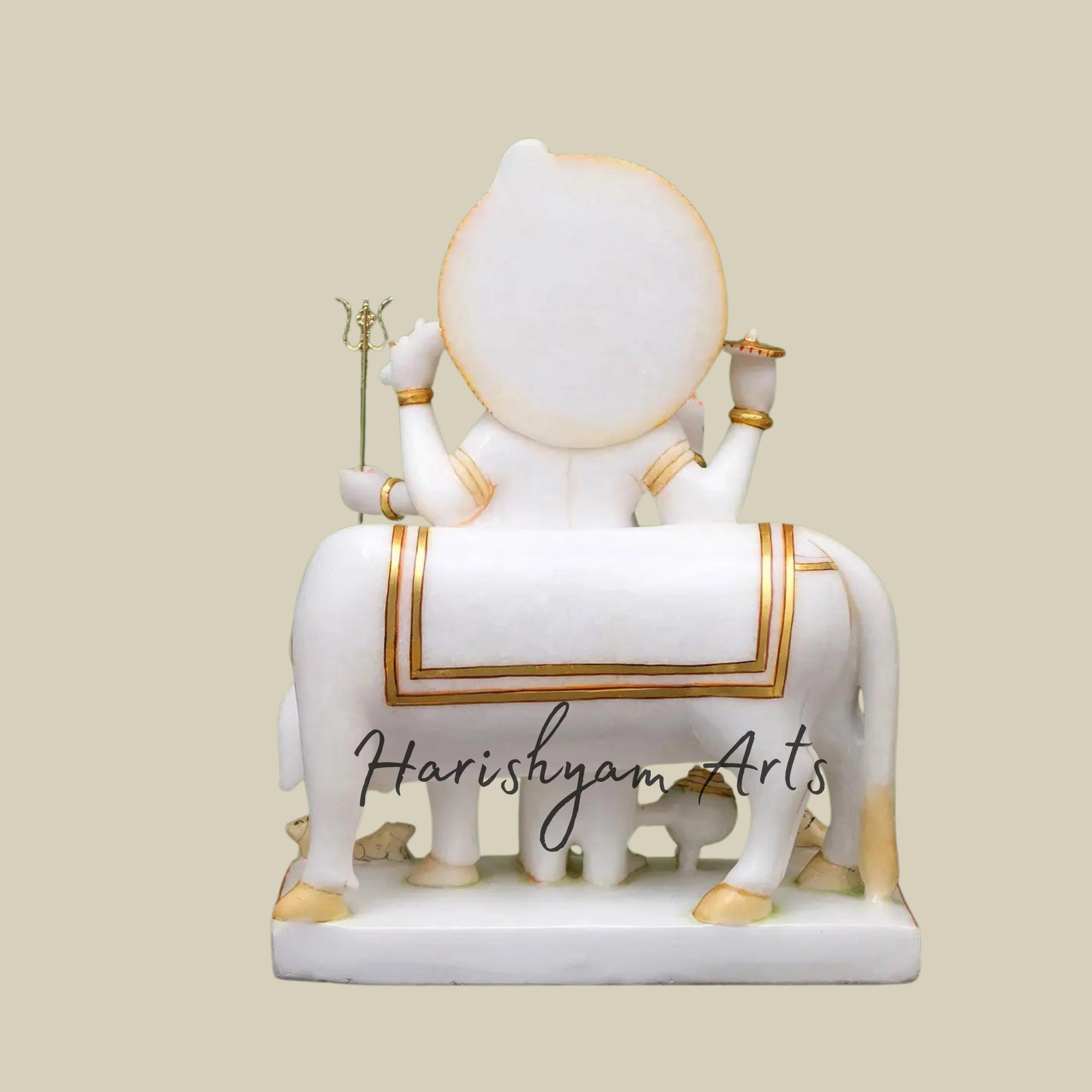 18" Trimukhi Dattatreya Marble Idol1