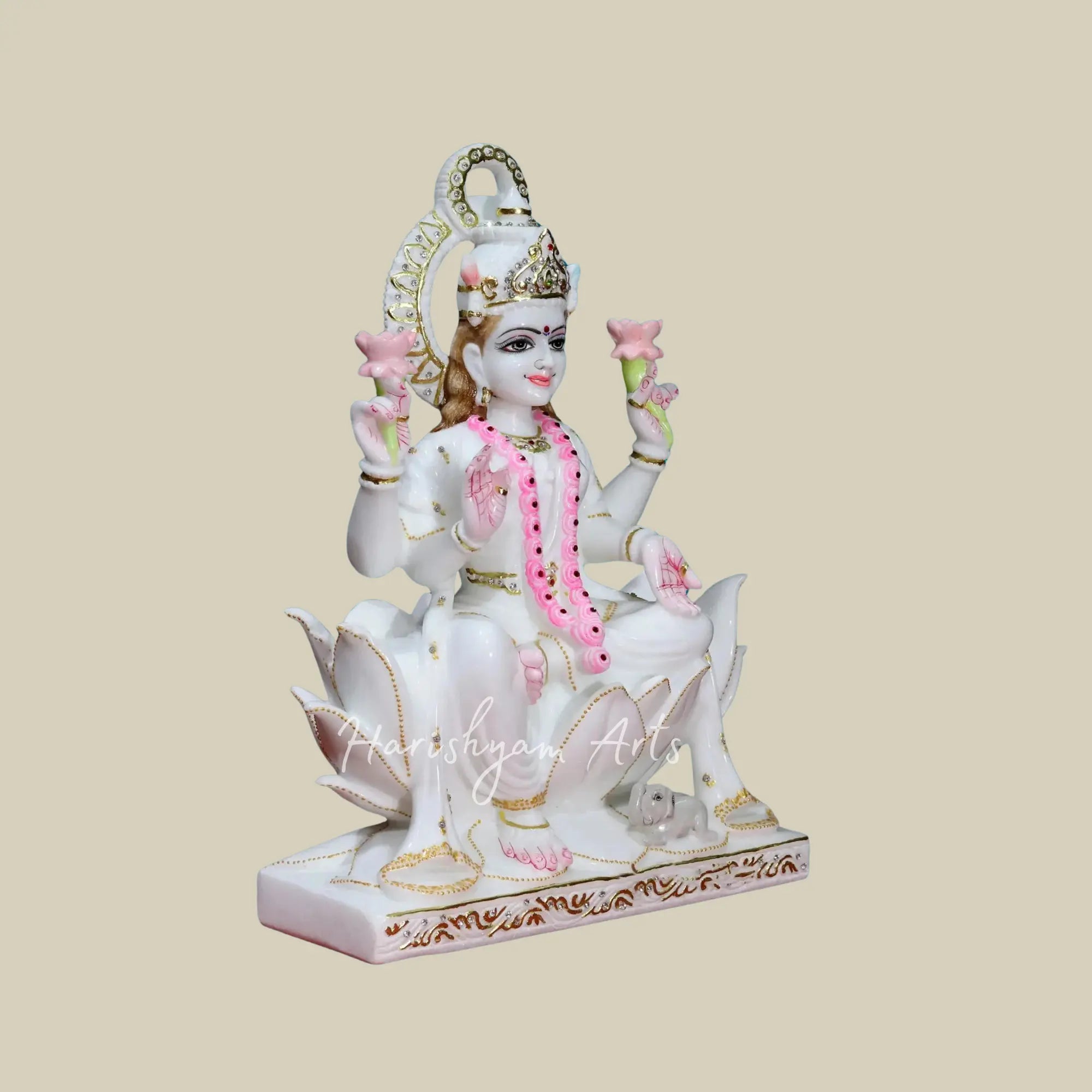 18 inches Marble Laxmi Maa Murti made in Makrana Marble 4