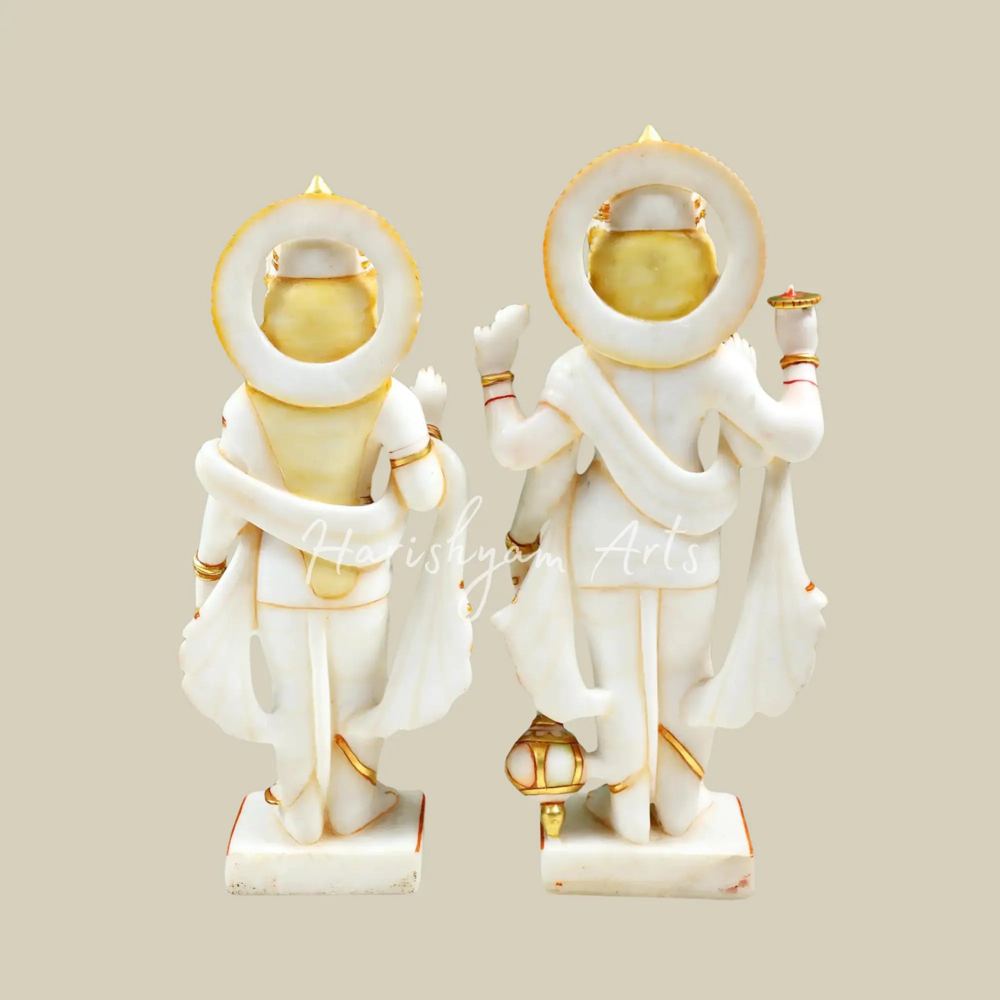 18 inches Vishnu-Lakshmi Marble Idol 4