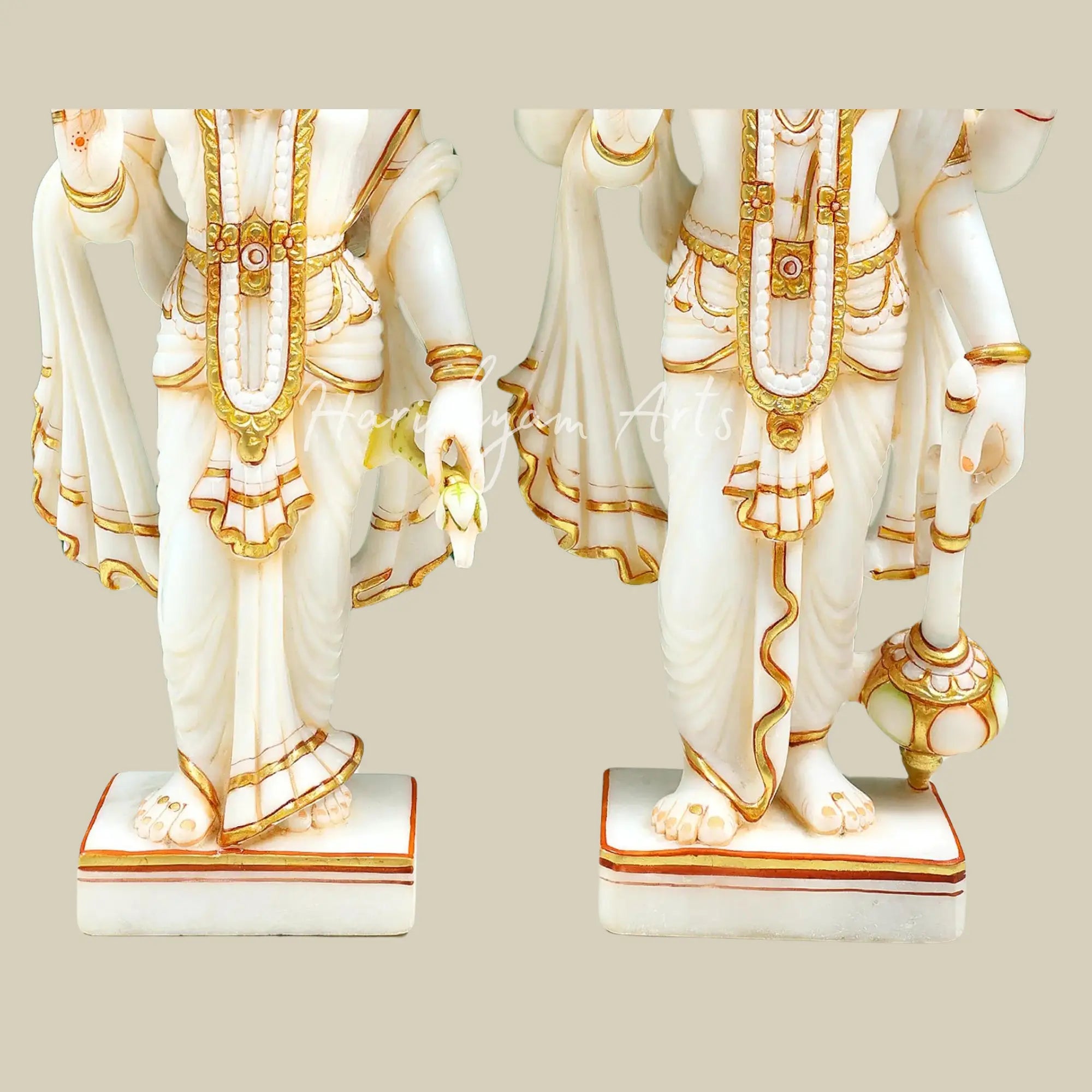 18 inches Vishnu-Lakshmi Marble Idol 5