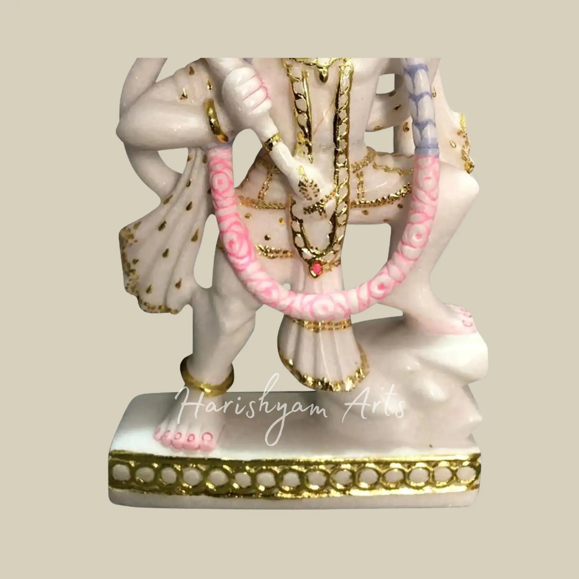 18 inches White marble hanuman statue 2