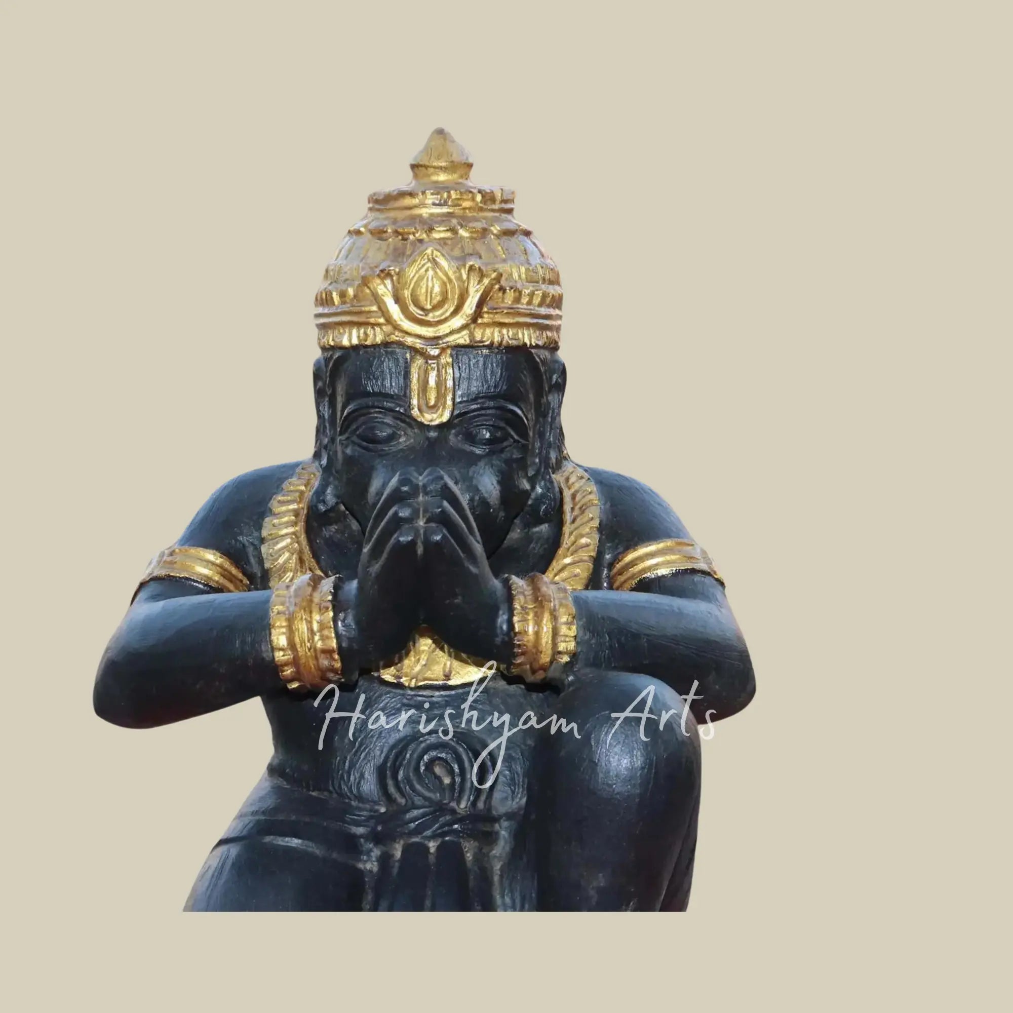 18 inches black hanuman murti 2