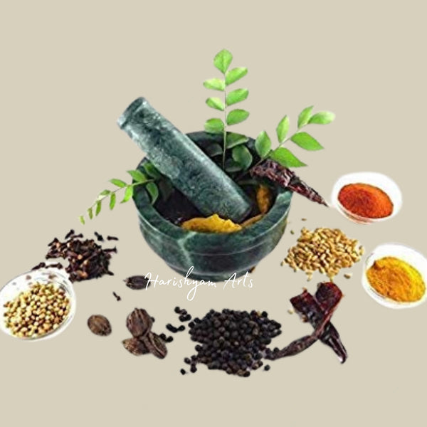 Marble Mortar & Pestle – Spice Masher for Home