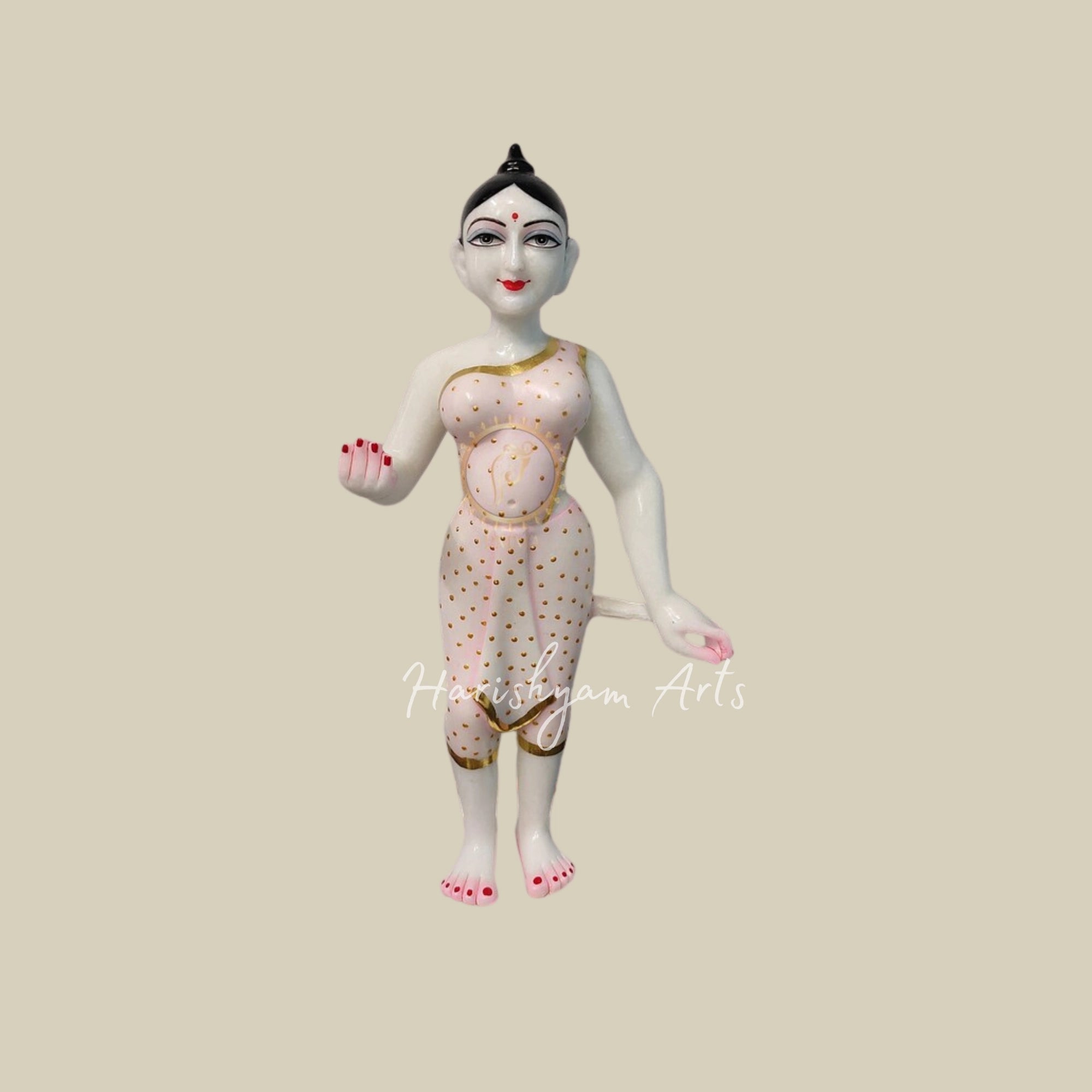 21" Iskcon Radha Krishna Marble Statue for Home