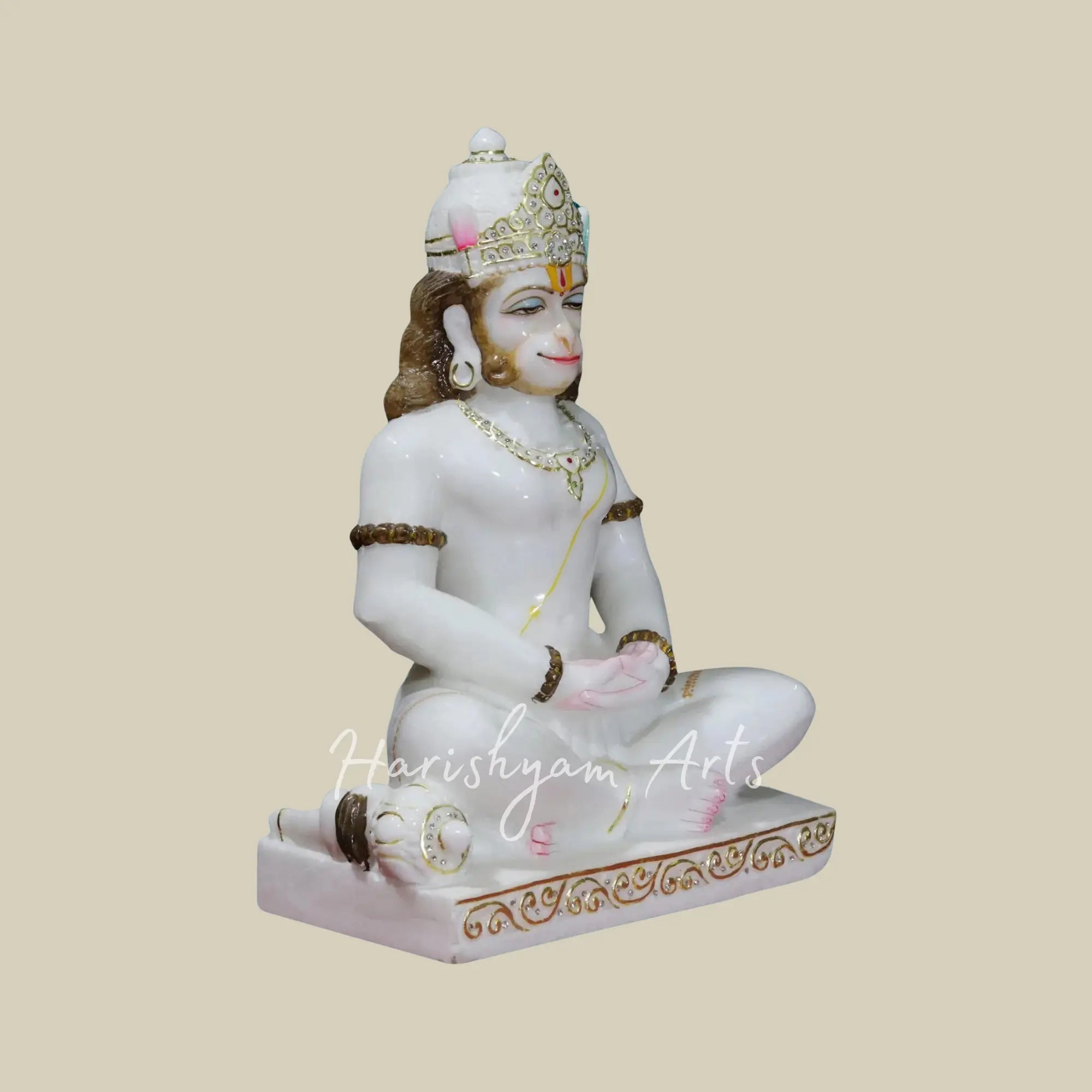 21 inches makrana marble hanuman ji idol 1