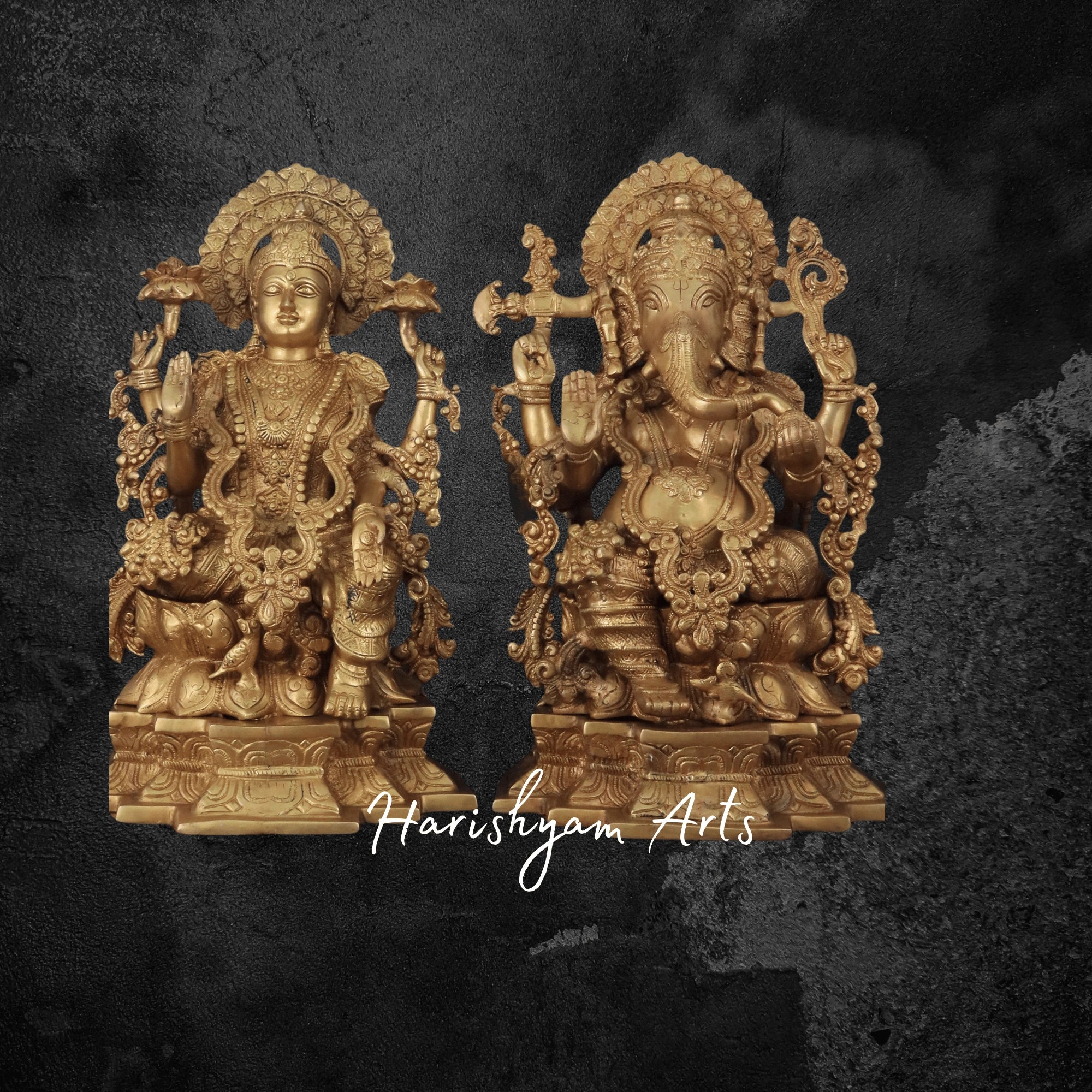22" Laxmi Ganesh Murti for Festival Puja and Rituals
