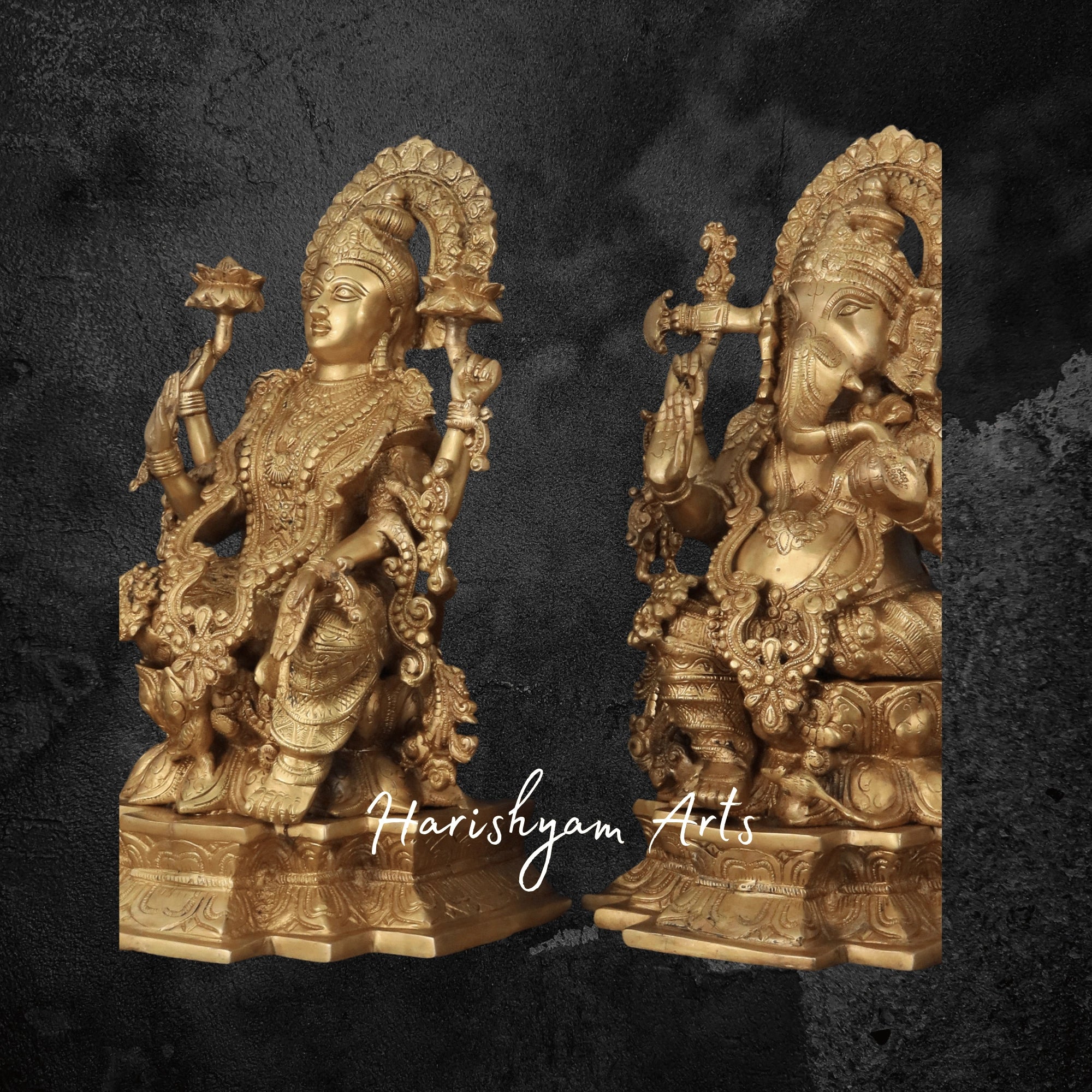 22" Laxmi Ganesh Murti for Festival Puja and Rituals1