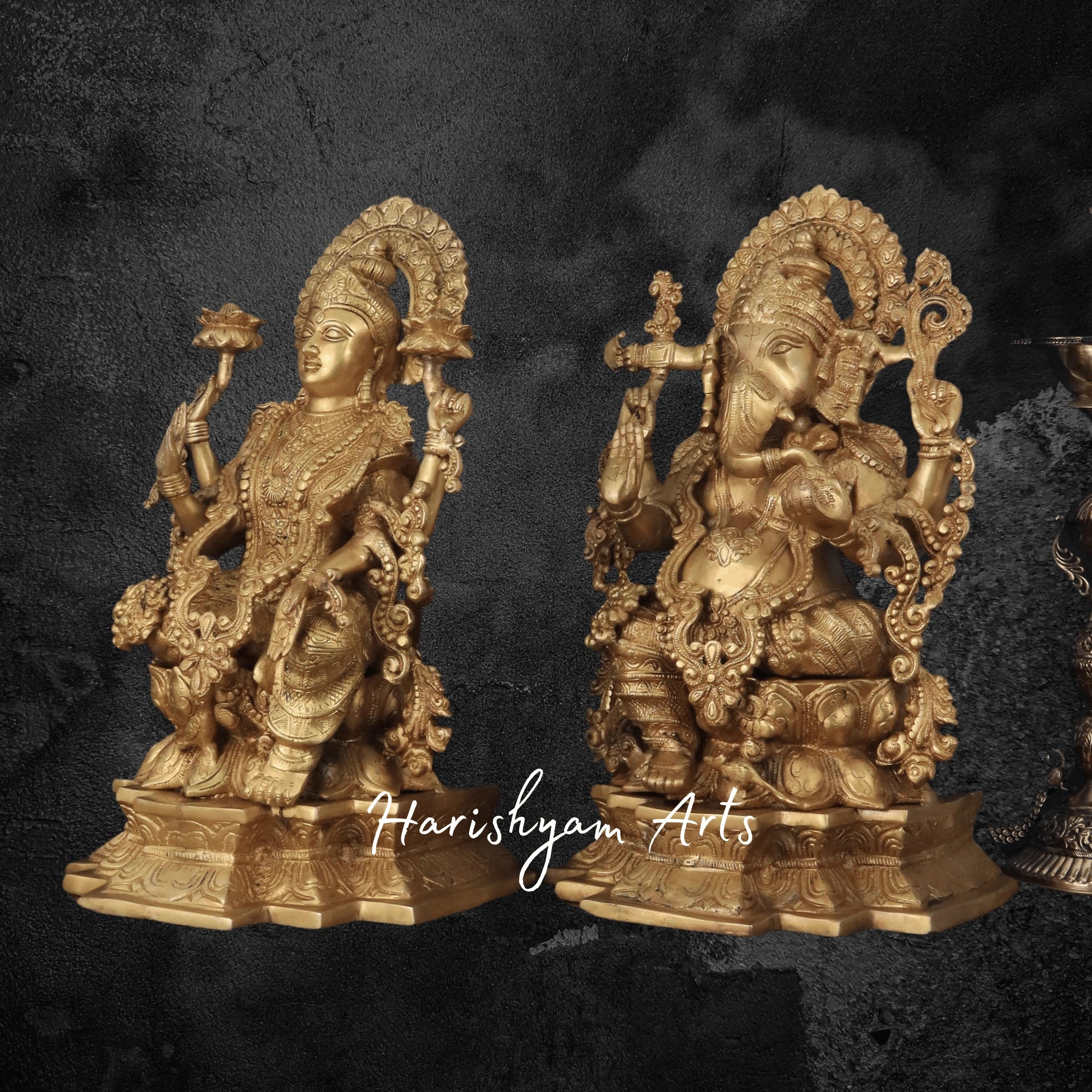 22" Laxmi Ganesh Murti for Festival Puja and Rituals3