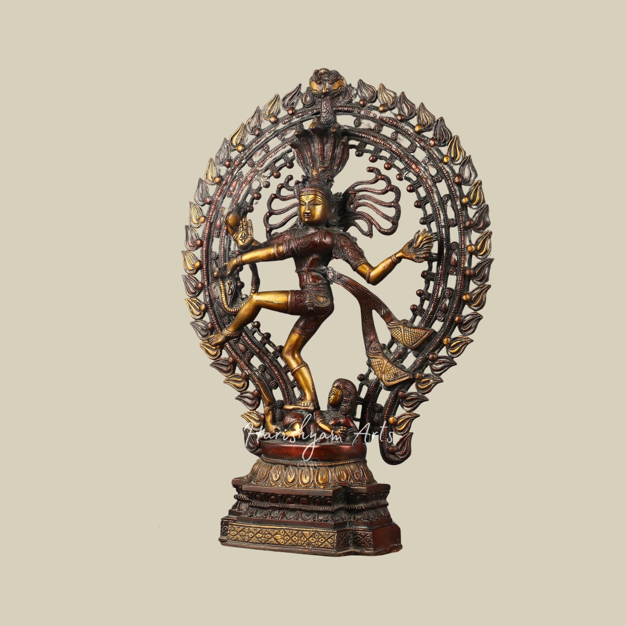 23" Artisanal Chola-Style Nataraja Statue in Brass