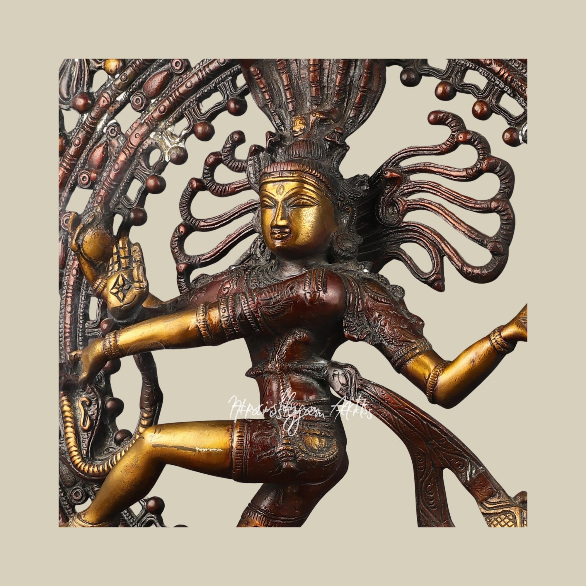 23" Artisanal Chola-Style Nataraja Statue in Brass