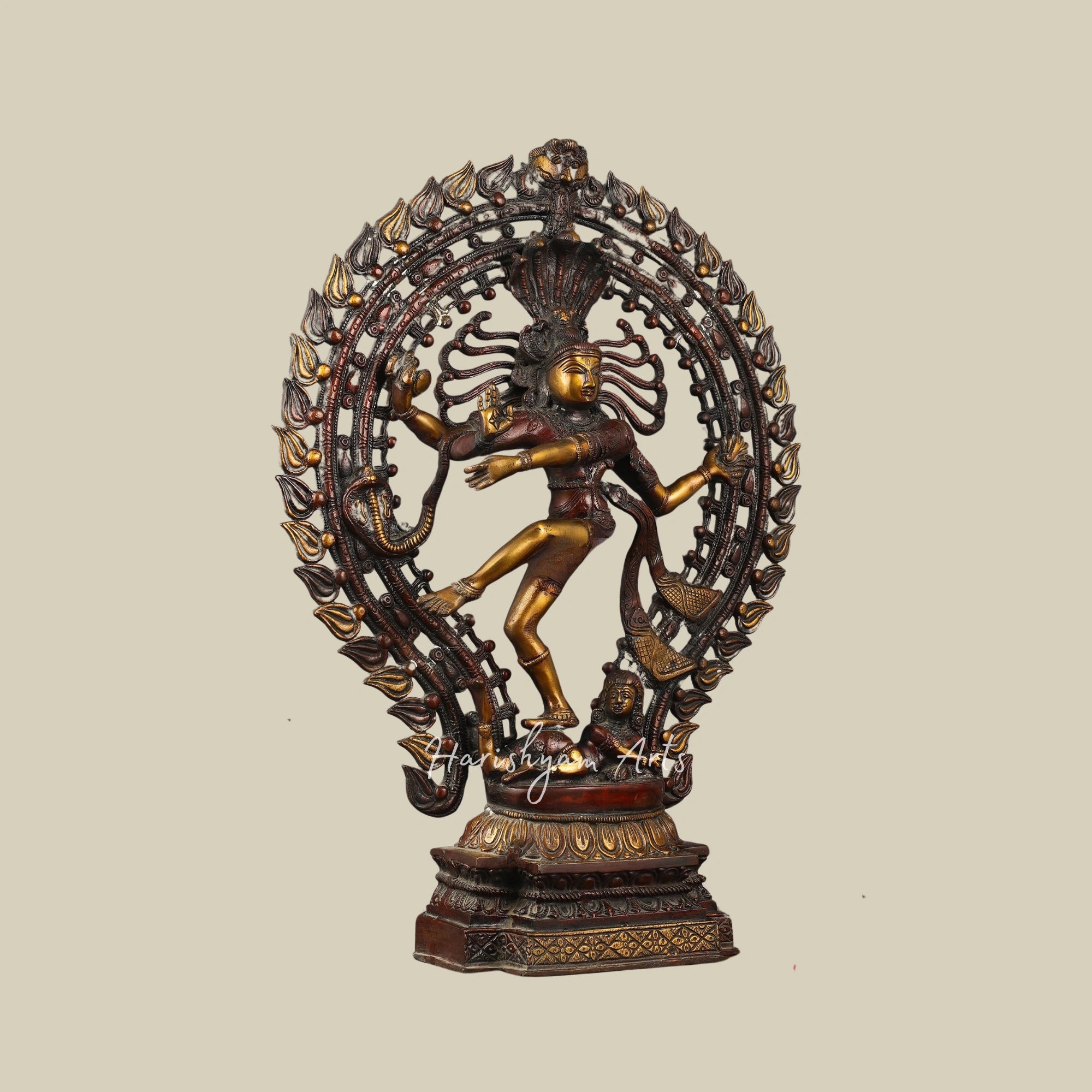 23" Artisanal Chola-Style Nataraja Statue in Brass