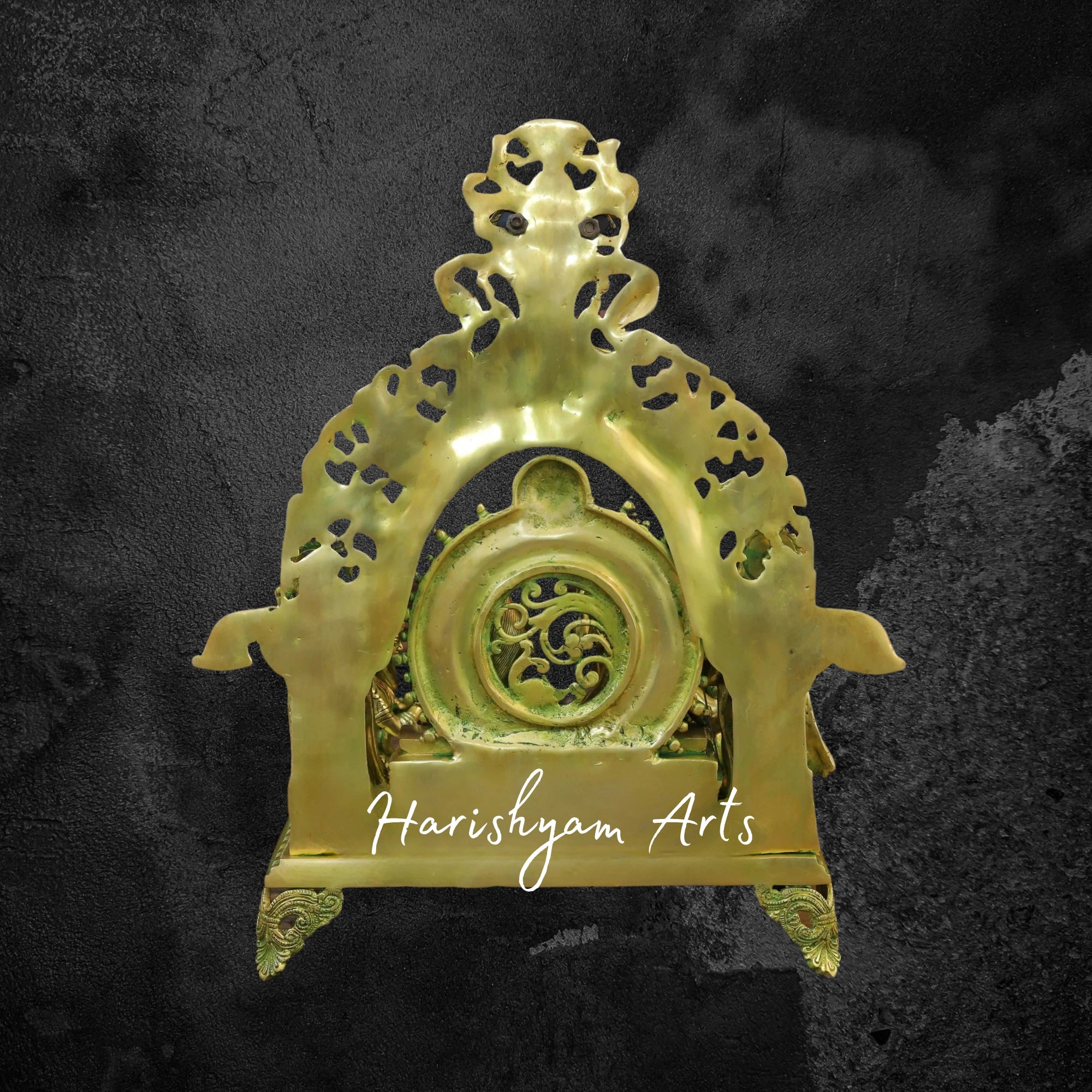 23" Brass Ram Darbar Murti Divine Blessings for Home and Temple