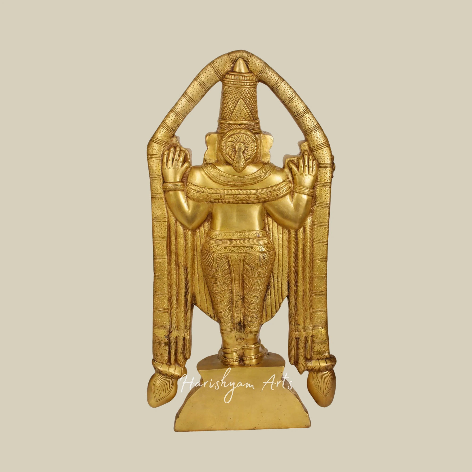 23" Handcrafted Brass Tirupati Balaji Statue for Home and Temple Decoration1