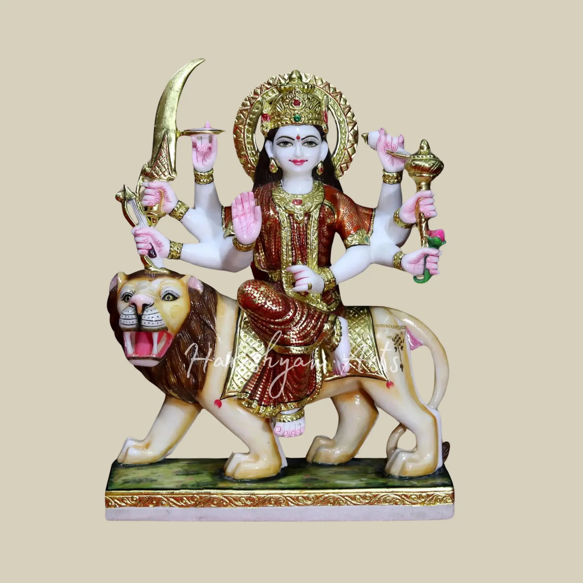 24" Beautifully Handcarved Durga Maa Statue