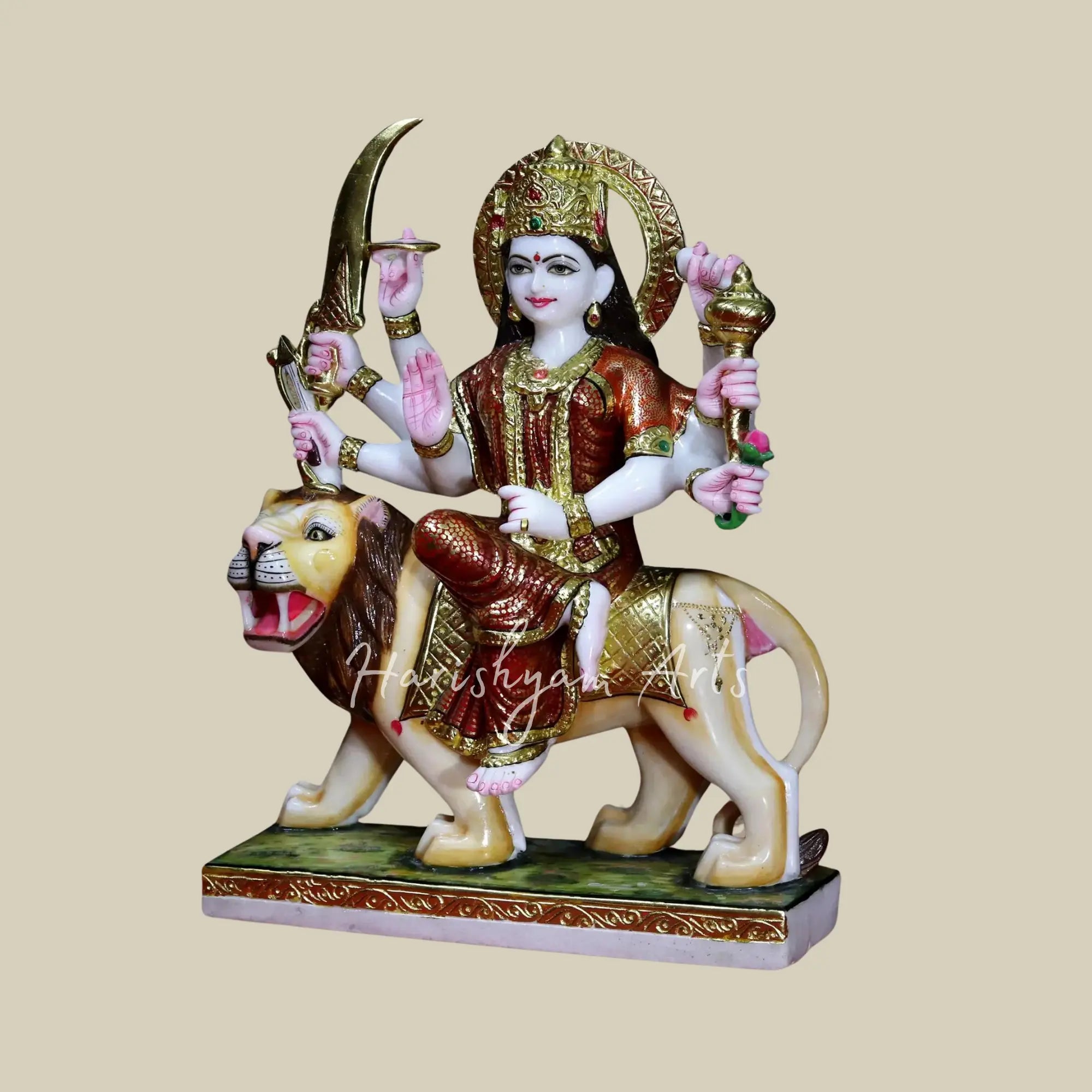 24" Beautifully Handcarved Durga Maa Statue