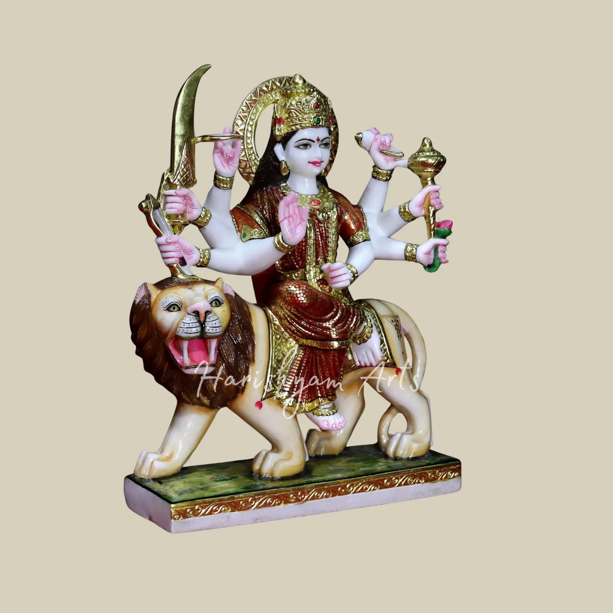 24" Beautifully Handcarved Durga Maa Statue