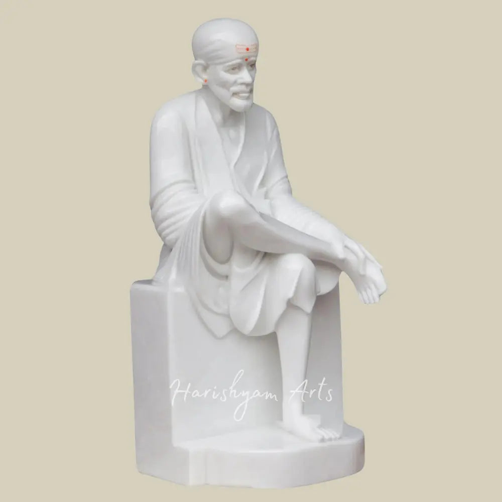 24" Sitting Sai Baba Moorti in Vietnam Marble