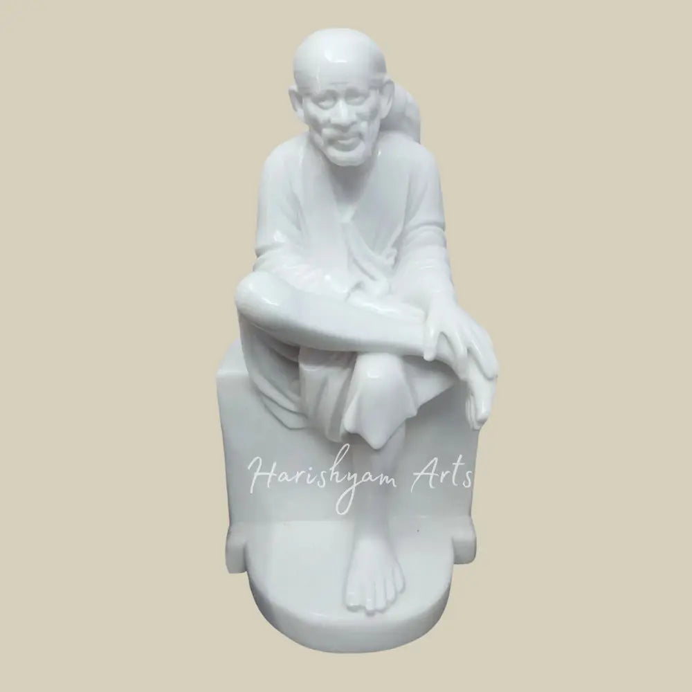 24" Sitting Sai Baba Moorti in Vietnam Marble