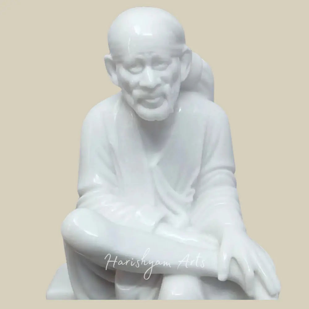 24" Sitting Sai Baba Moorti in Vietnam Marble