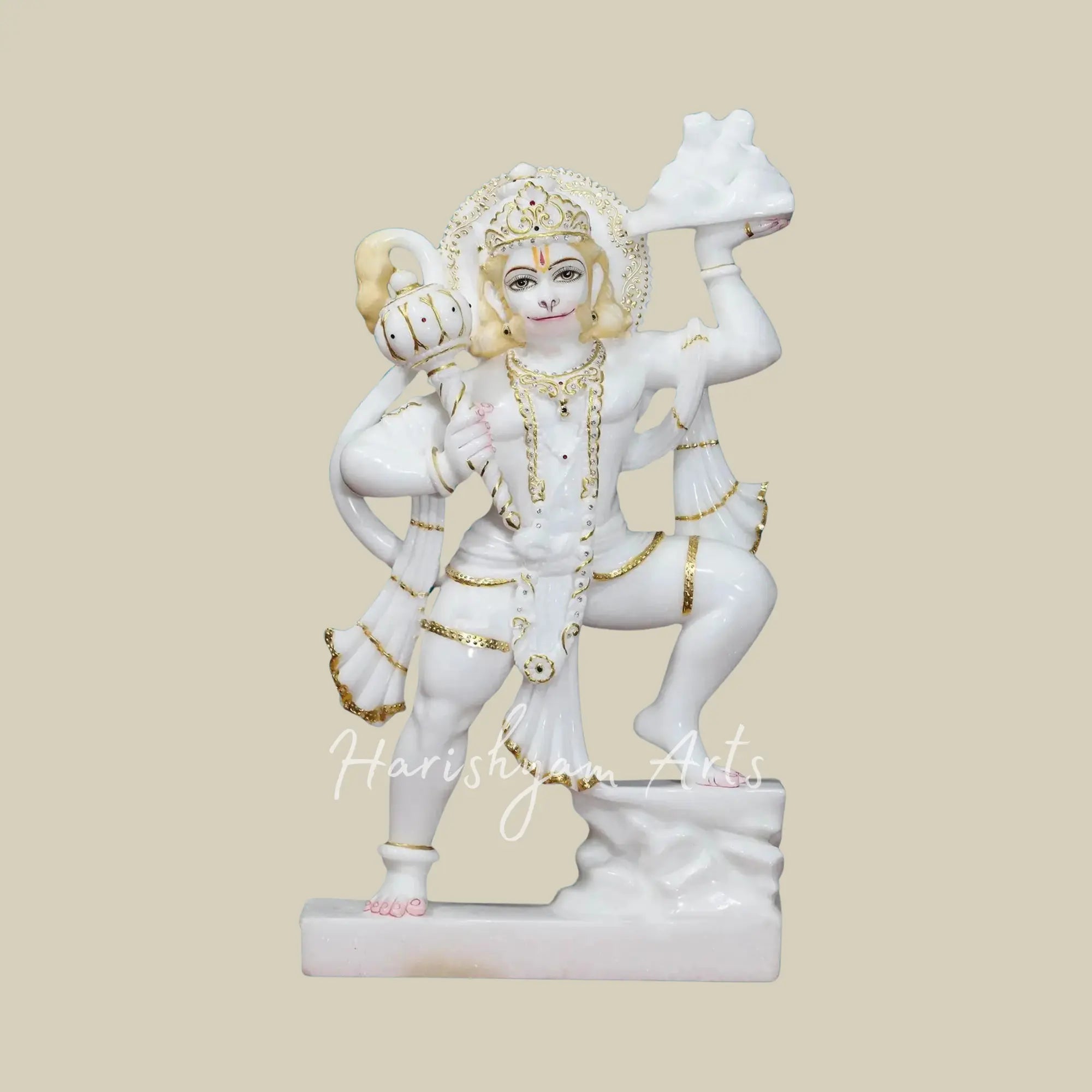 24 inches hanuman marble idol