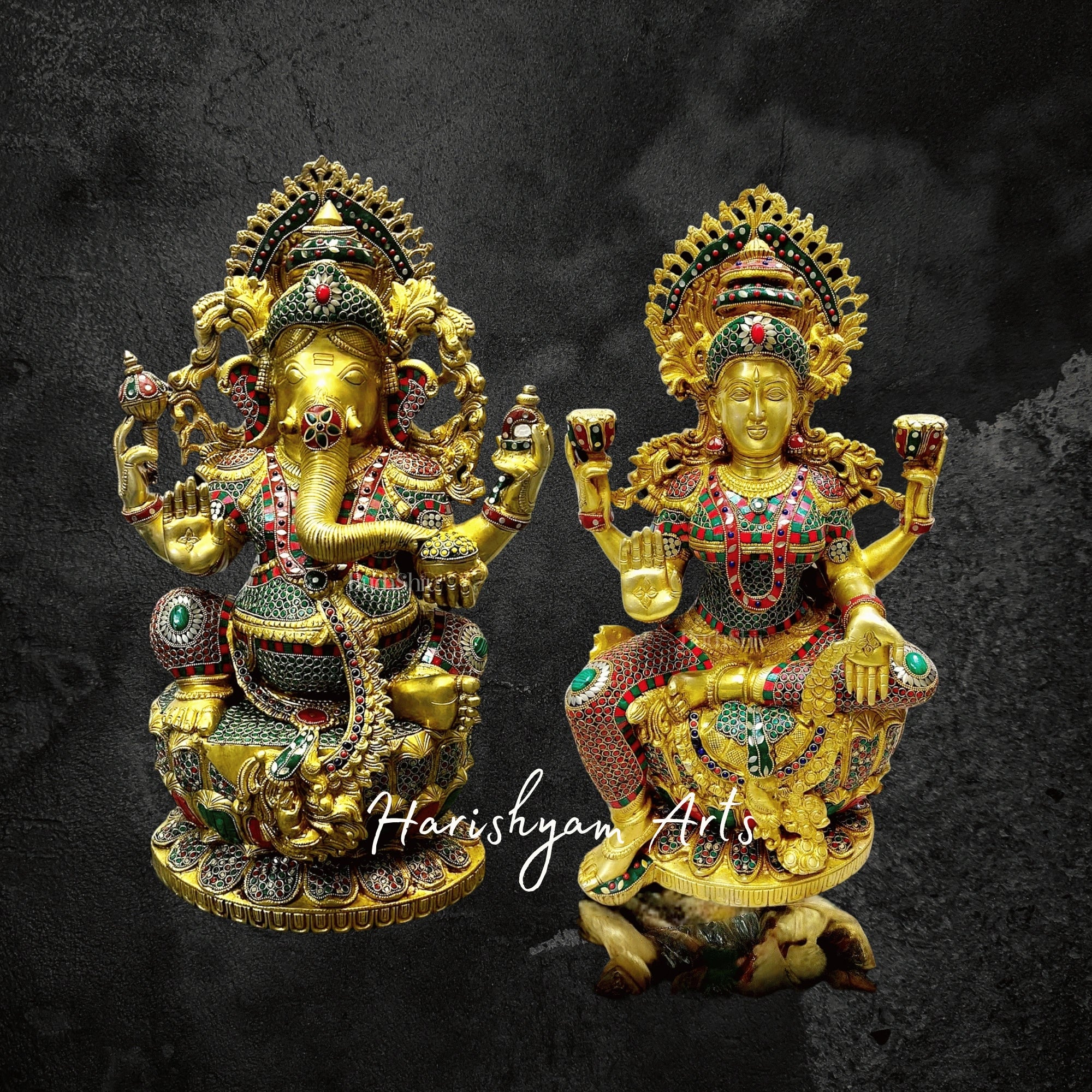 26" Large Lakshmi Ganesh Murti for Home Temple3