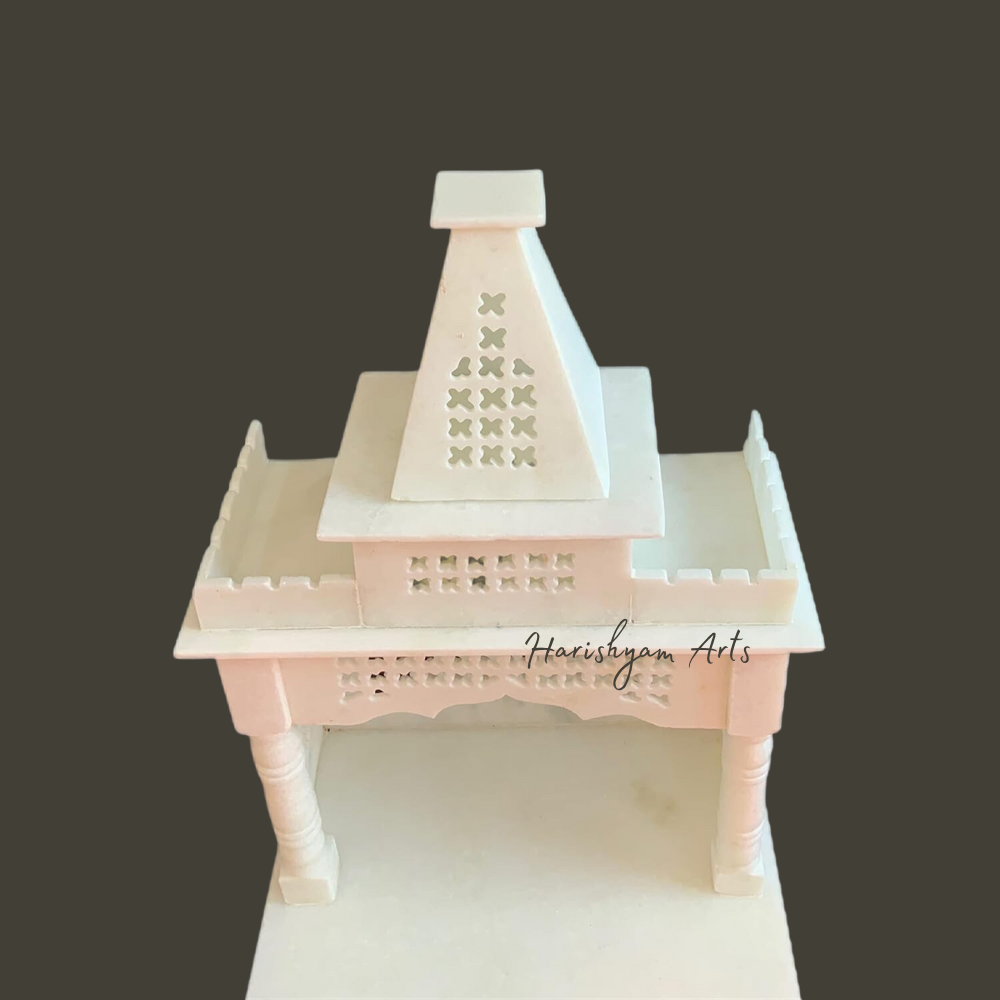 30" Marble Pooja Mandir Design For Home & Office3