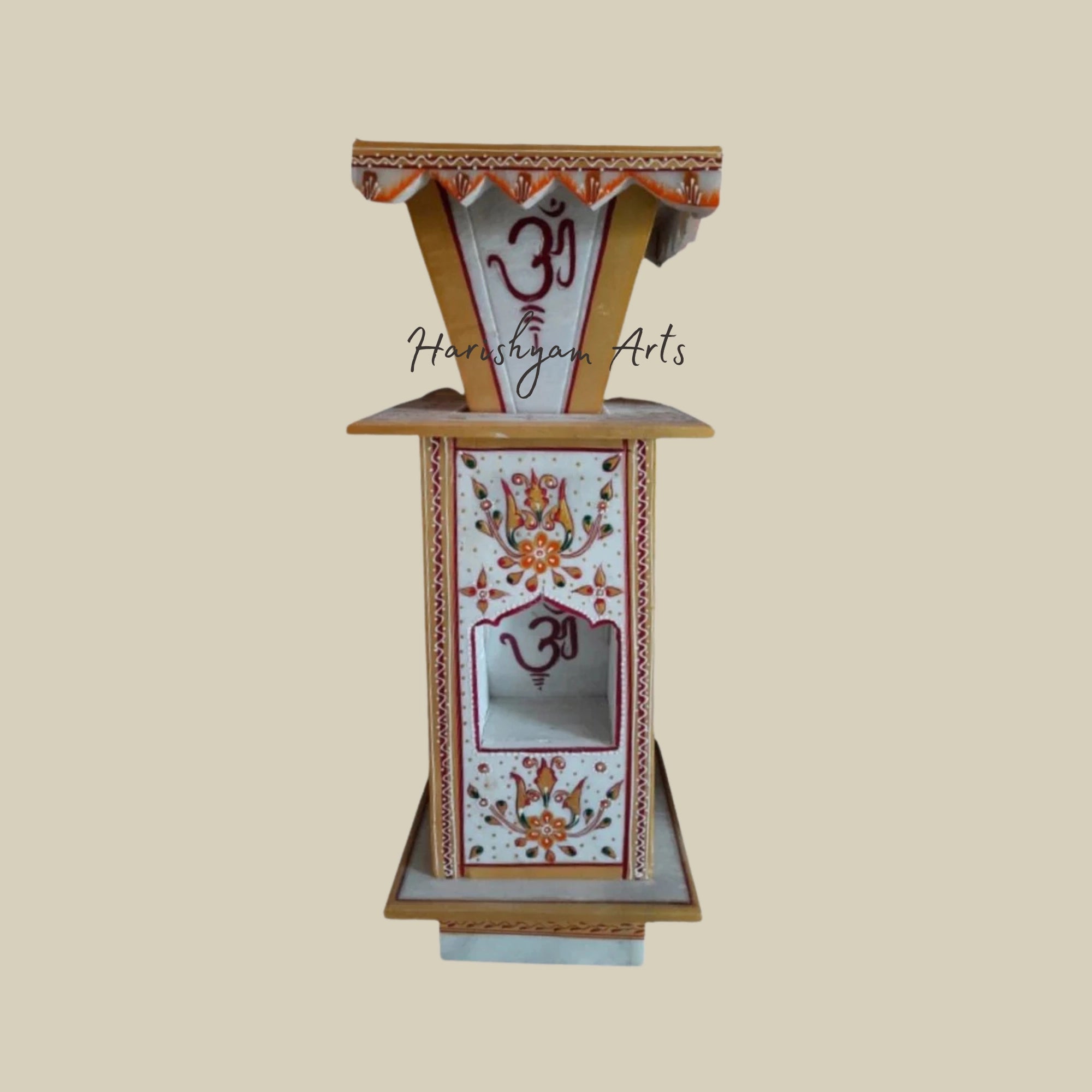 30" Rajasthani Marble Tulsi Pot1
