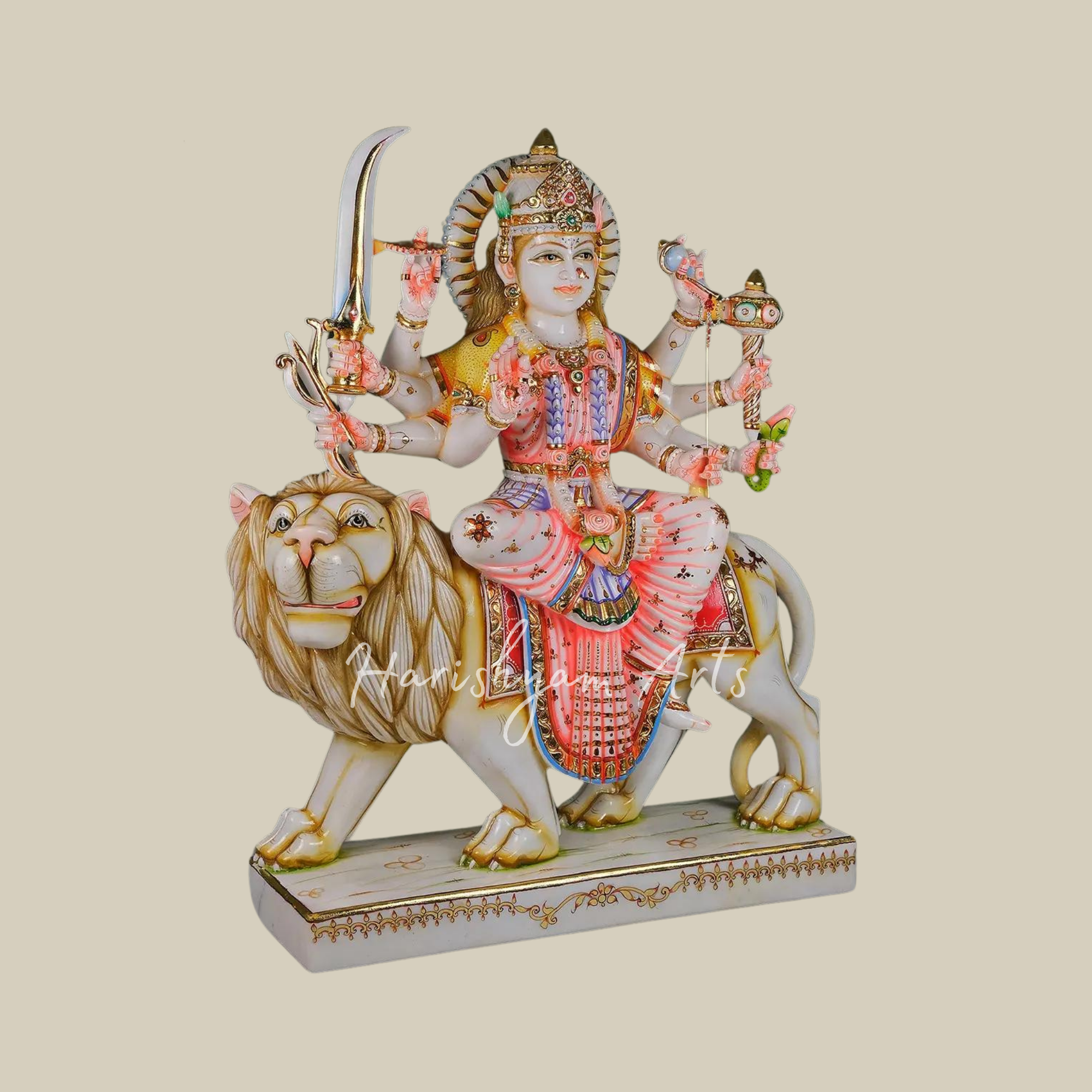 30" Handmade Durga Mata Marble Moorti