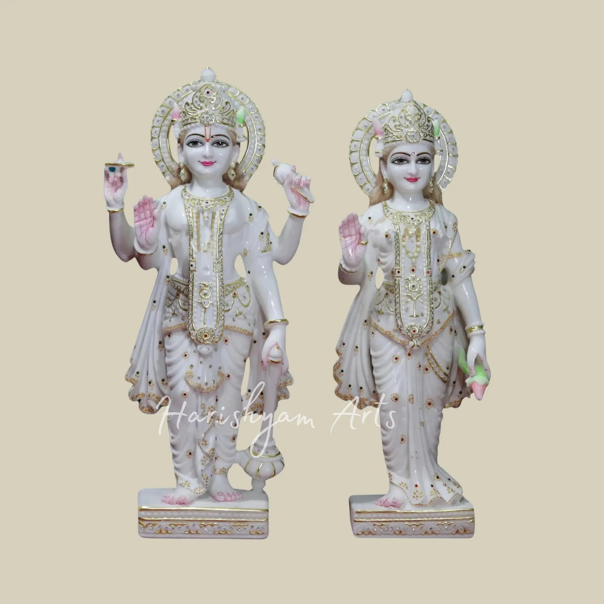 30 inches beautiful laxmi narayan marble murti buy online