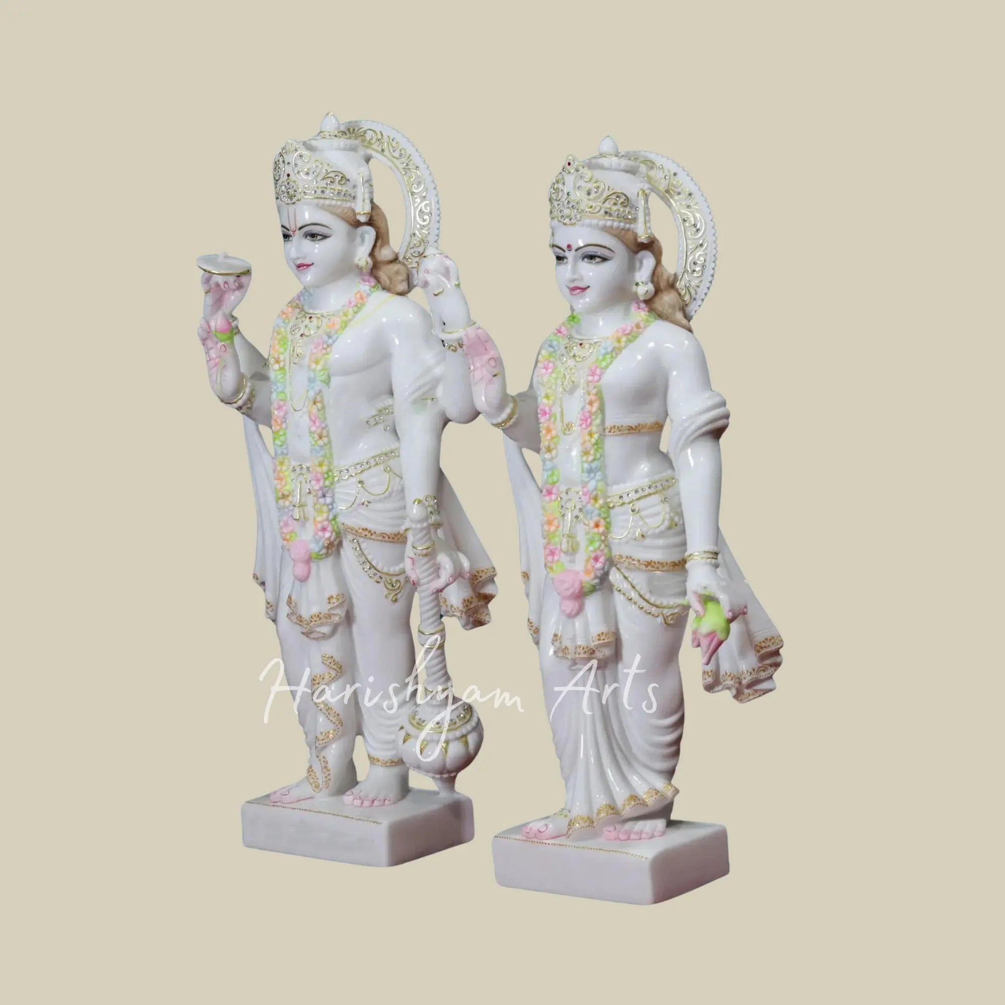 30 inches beautiful laxmi narayan marble murti buy online 1