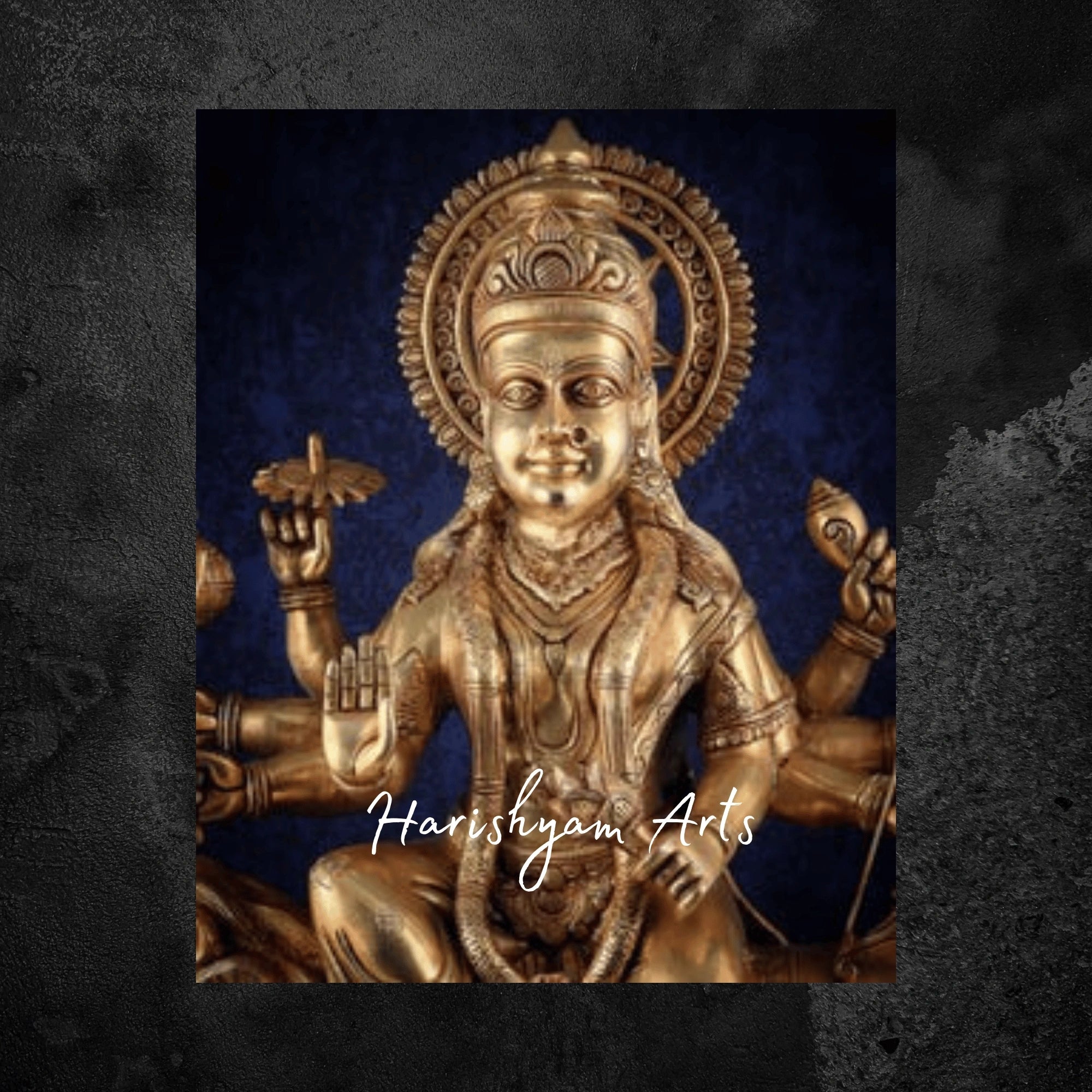 32" Brass Durga Sherawali Mata Idol for Temple Worship
