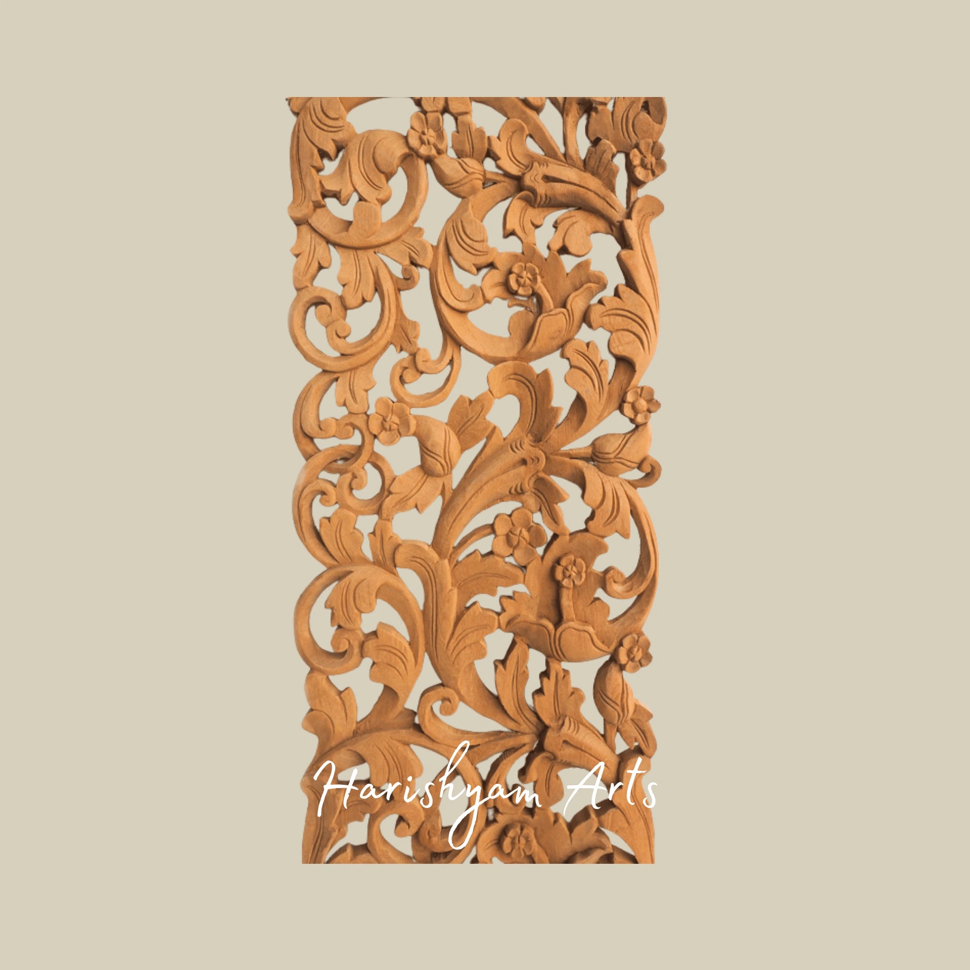 36" Handcrafted Wooden Wall Art Panels Inspired by Nature